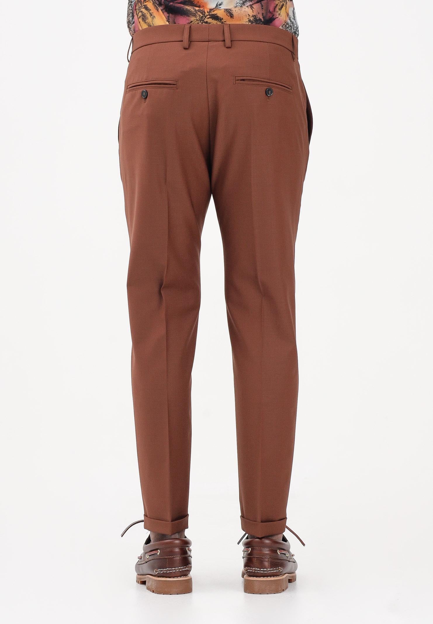 PATRIZIA PEPE Pantalone elegante cuoio da uomo 5PA429A1WK B217 PATRIZIA PEPE