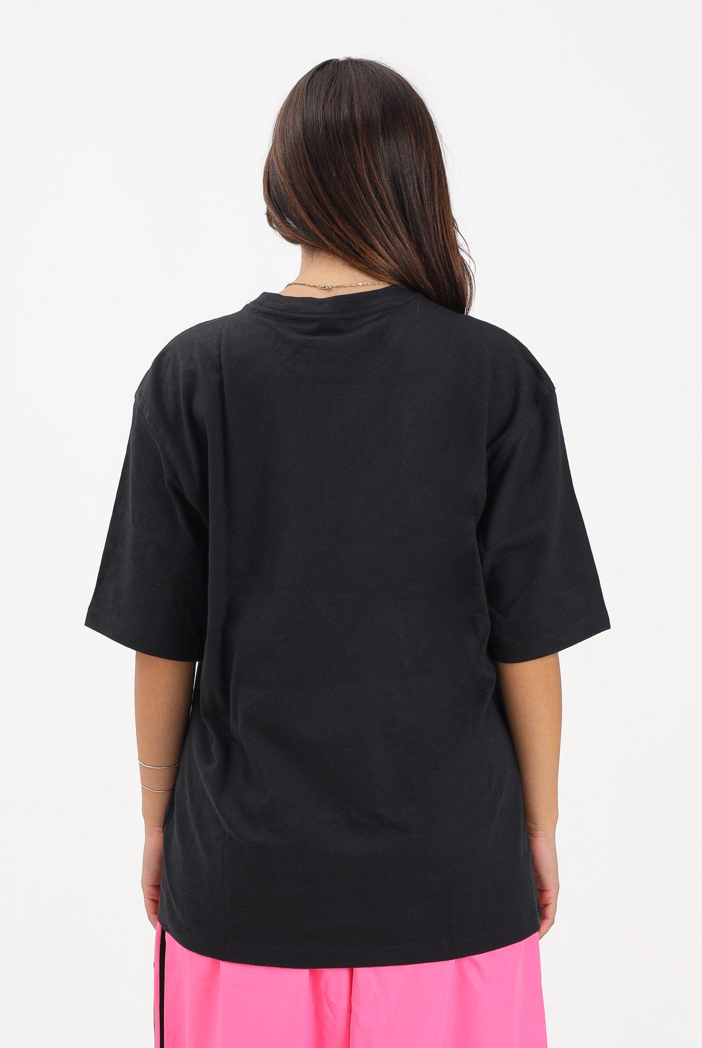 ADIDAS ORIGINALS T-shirt a manica corta Essentials Boyfriend nera da donna IY7321 . ADIDAS ORIGINALS