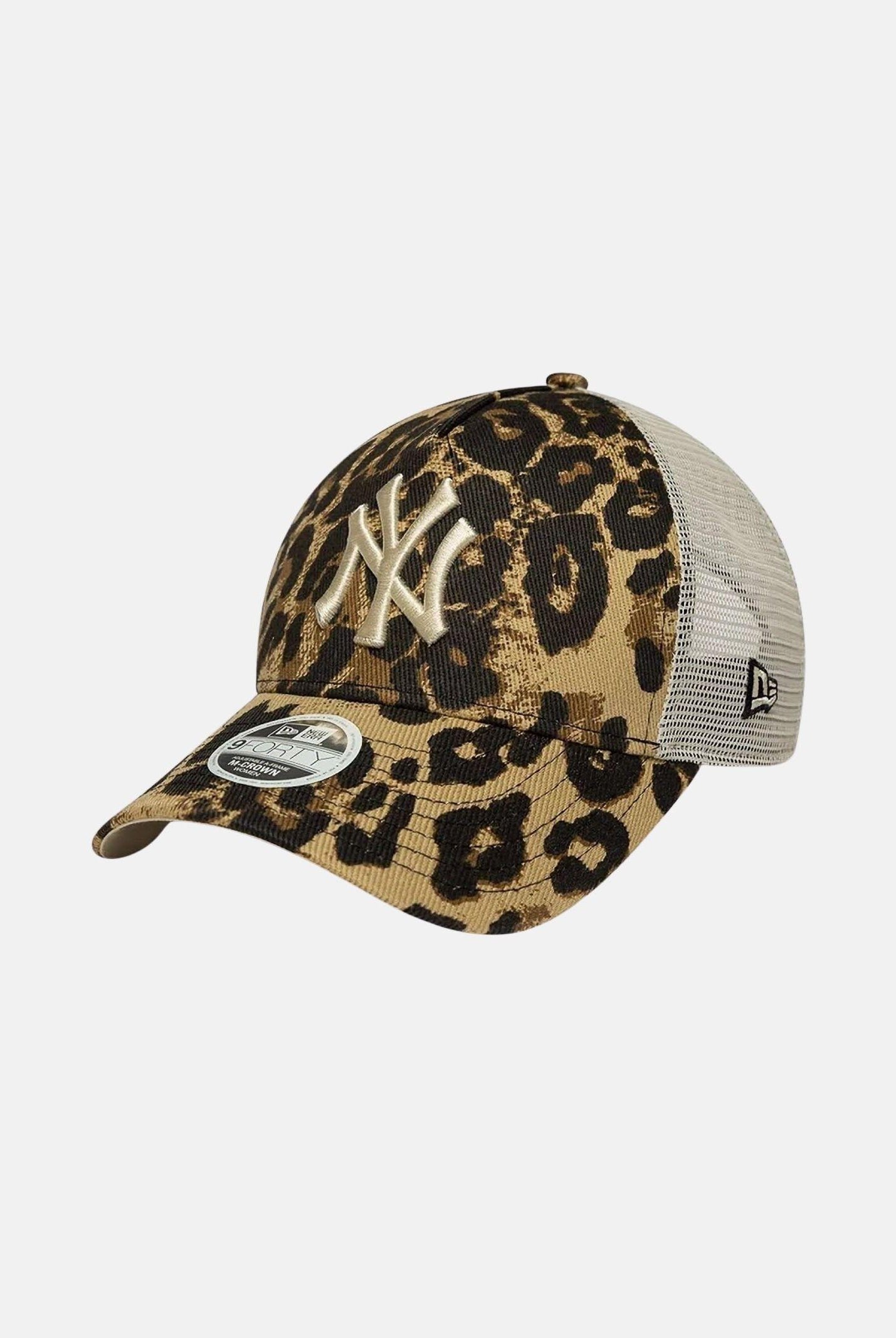 NEW ERA Cappello con visiera 9FORTY M-Crown A-Frame Trucker Yankees MLB leopardato da donna 60856311 . NEW ERA