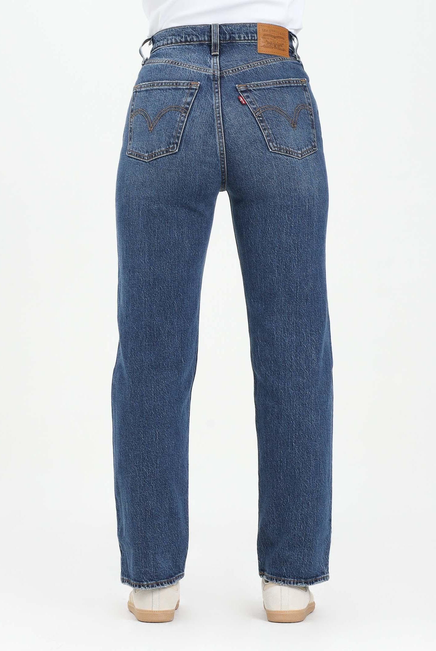 LEVI'S® Jeans Ribcage Straight in denim blu da donna 72693-0218 . LEVI'S®