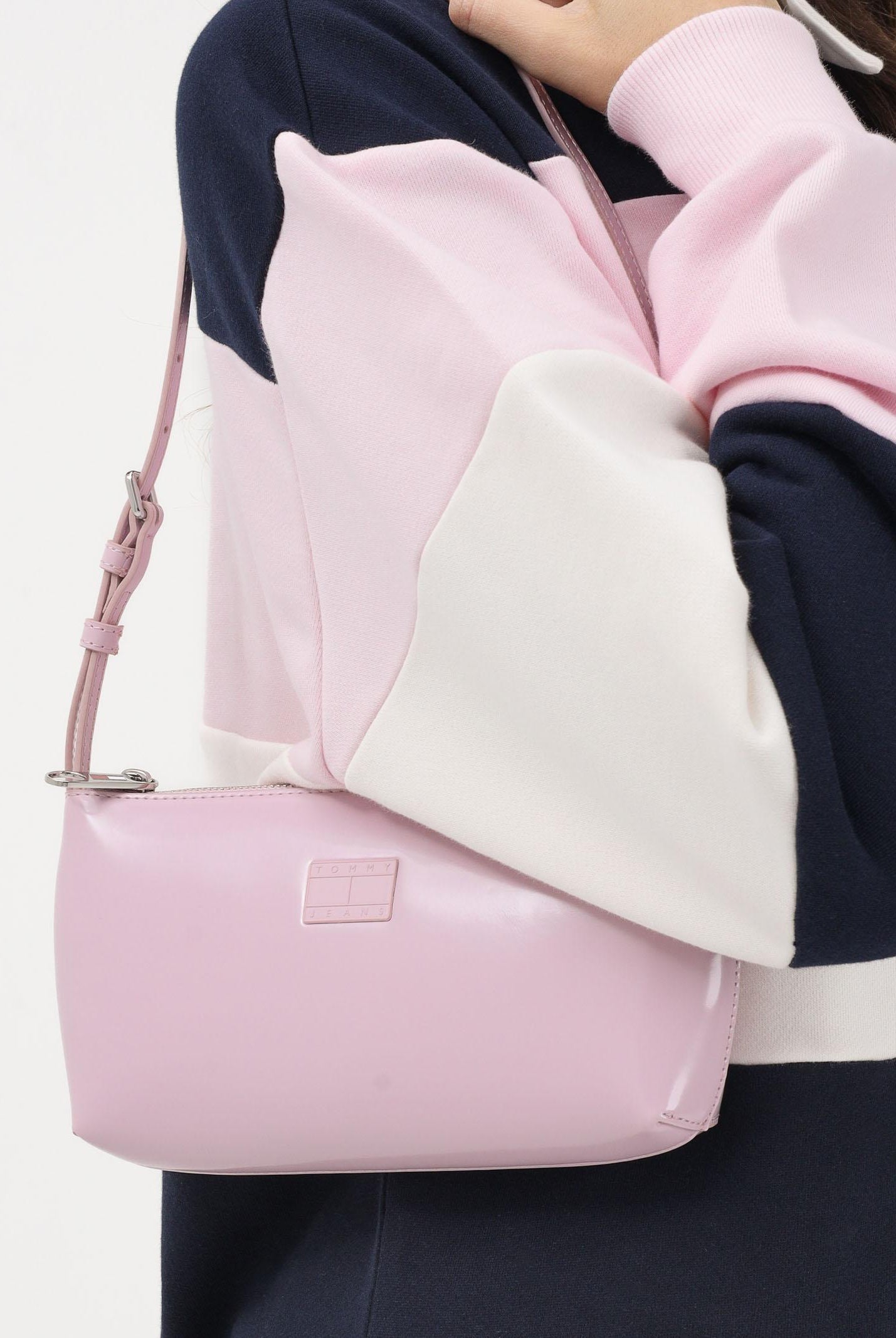 TOMMY JEANS Borsa a spalla Essential rosa da donna AW0AW17866 TON TOMMY JEANS