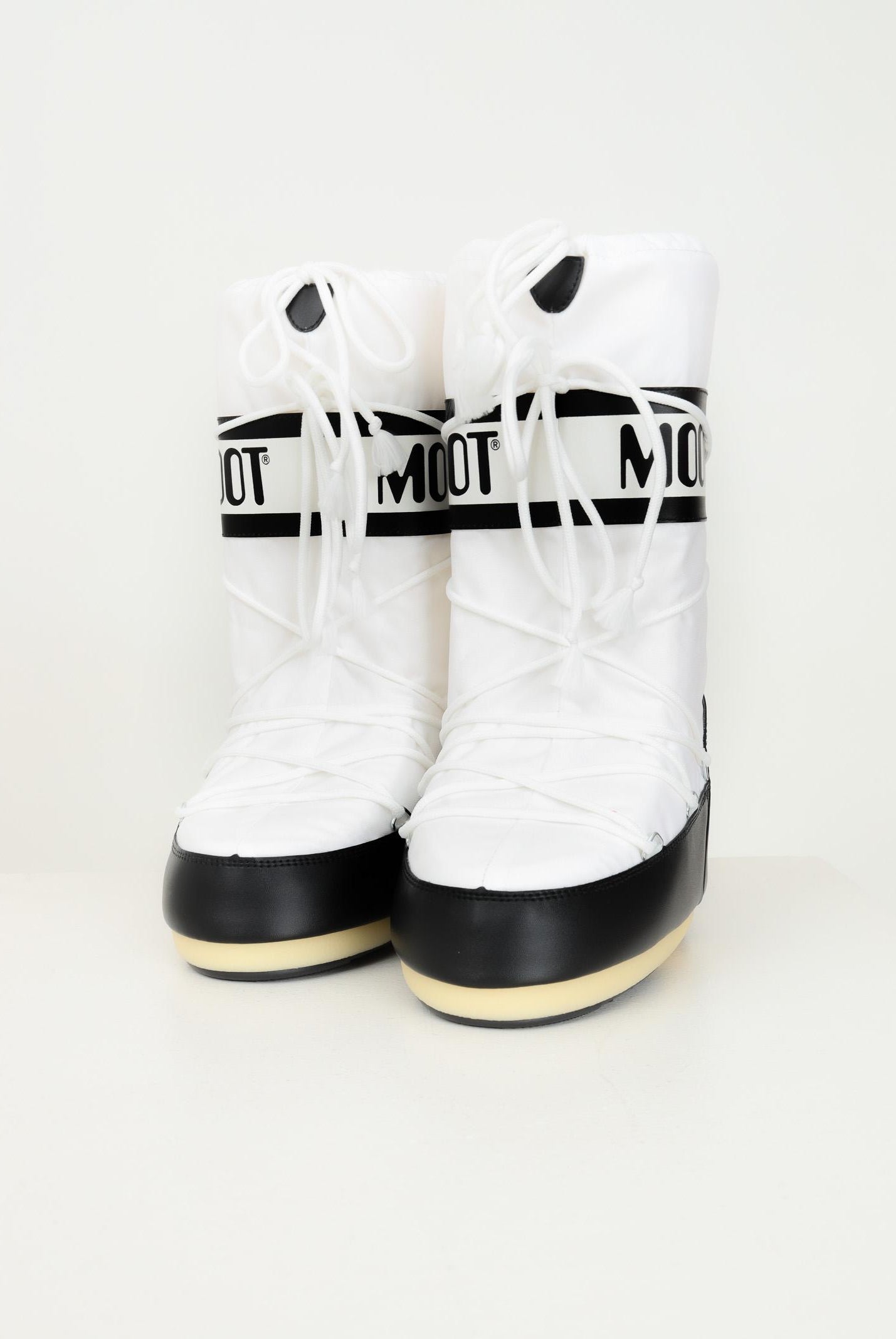 Stivali da neve ICON bianco e nero per uomo e donna 80D1400440 NA02 MOON BOOT