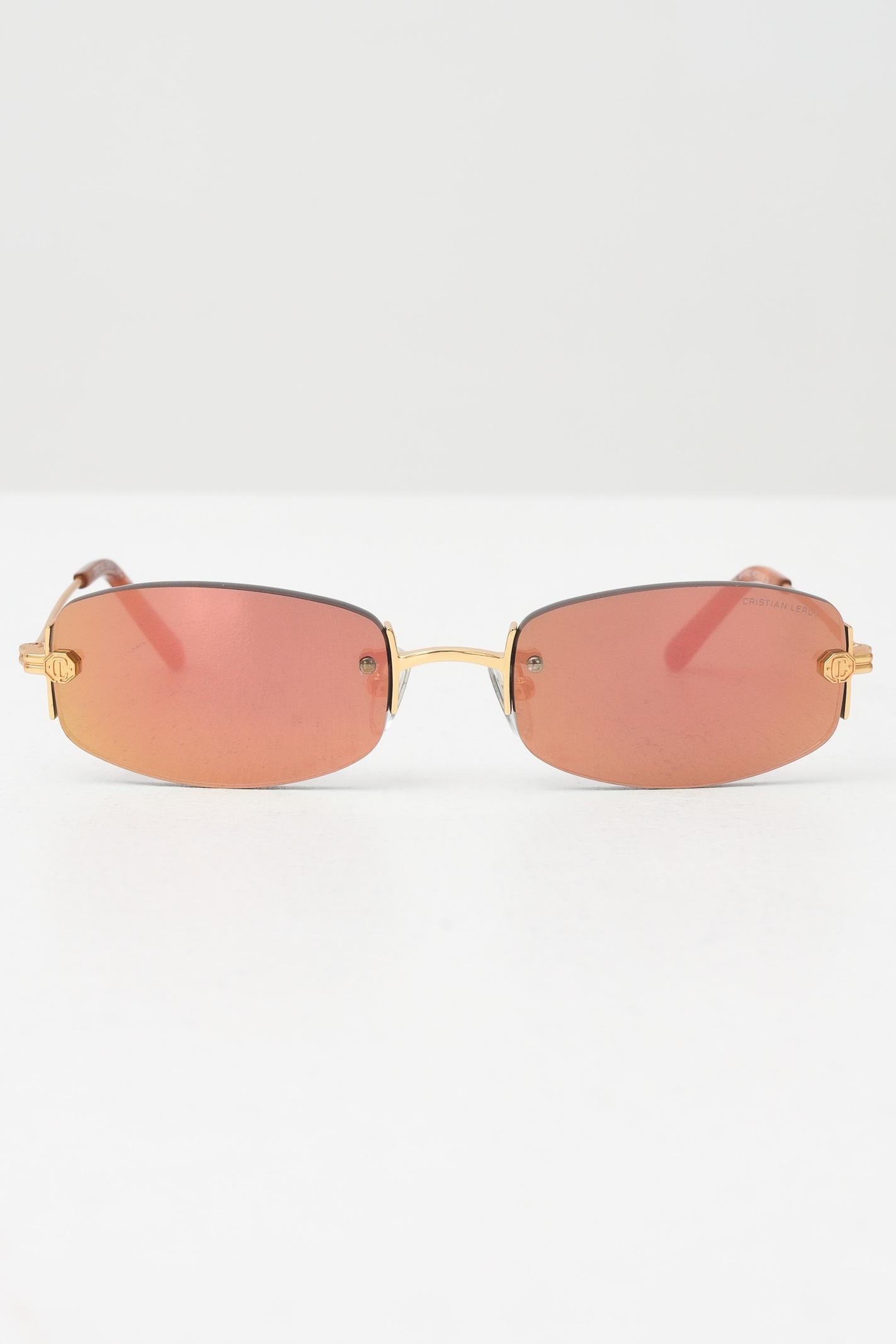 CRISTIAN LEROY Occhiali da sole con riflessi iridescenti per uomo e donna 15022 04 CRISTIAN LEROY