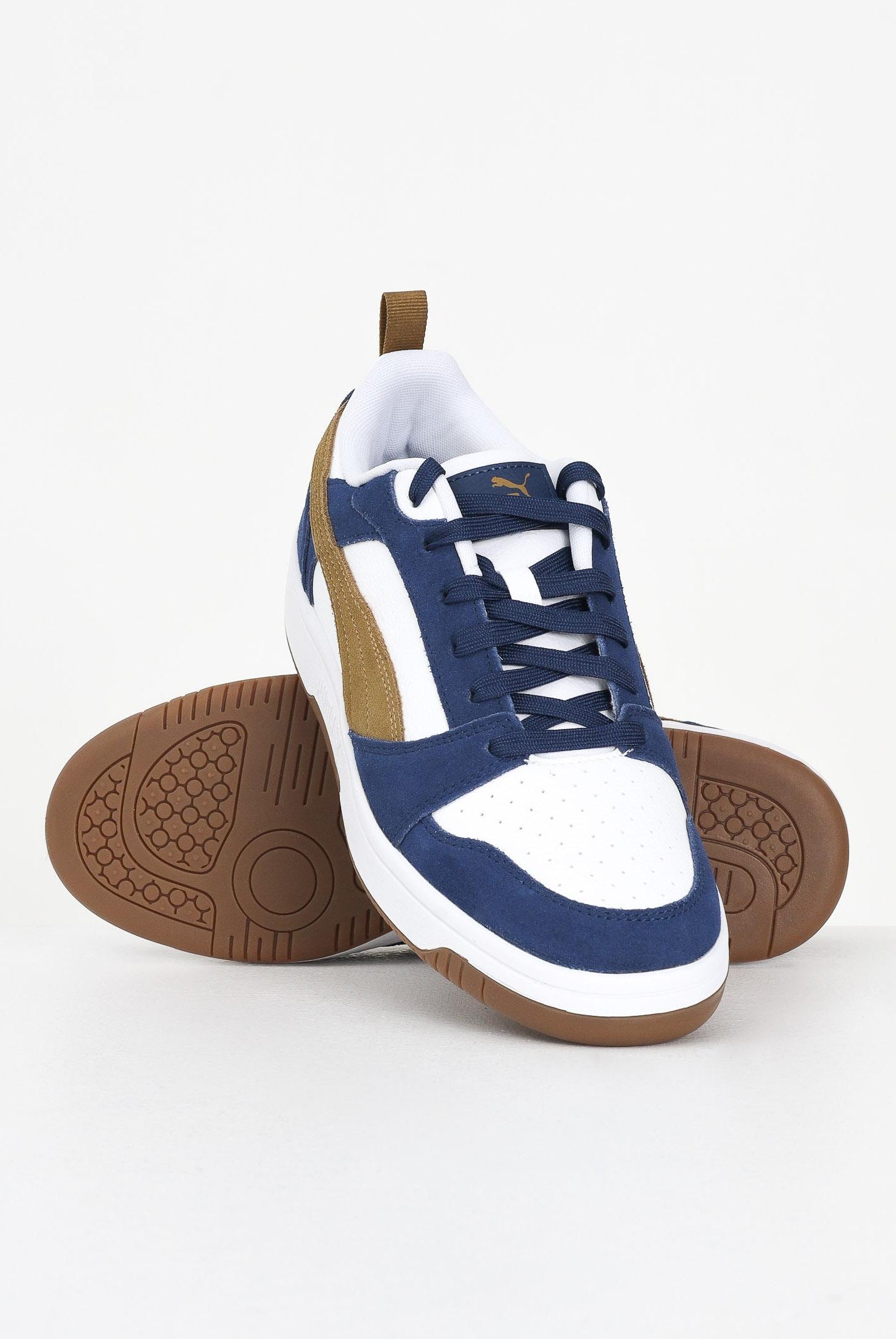 PUMA Sneakers Rebound V6 bianche, blu e senape da uomo 402262 07 PUMA