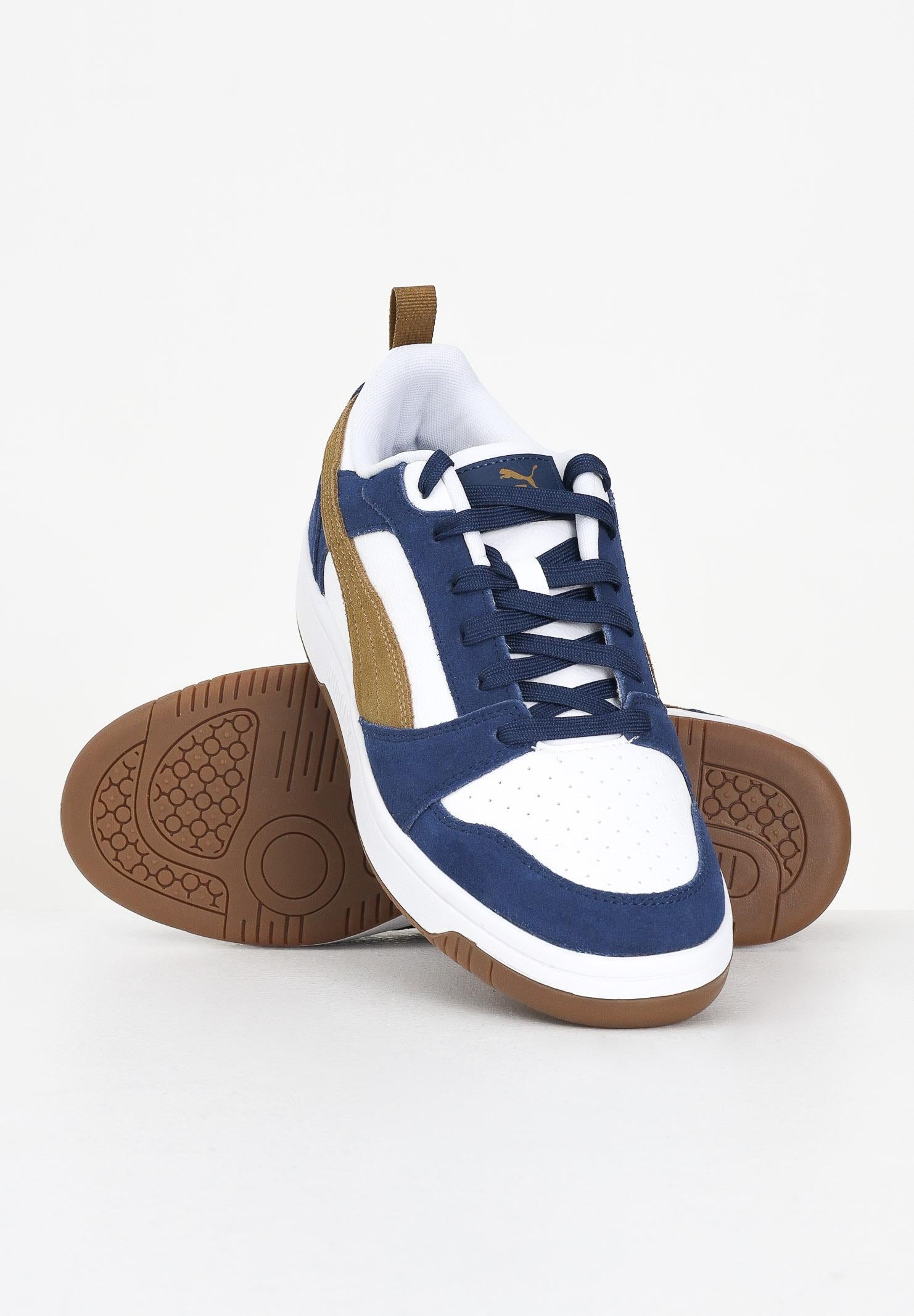 PUMA Sneakers Rebound V6 bianche, blu e senape da uomo 402262 07 PUMA
