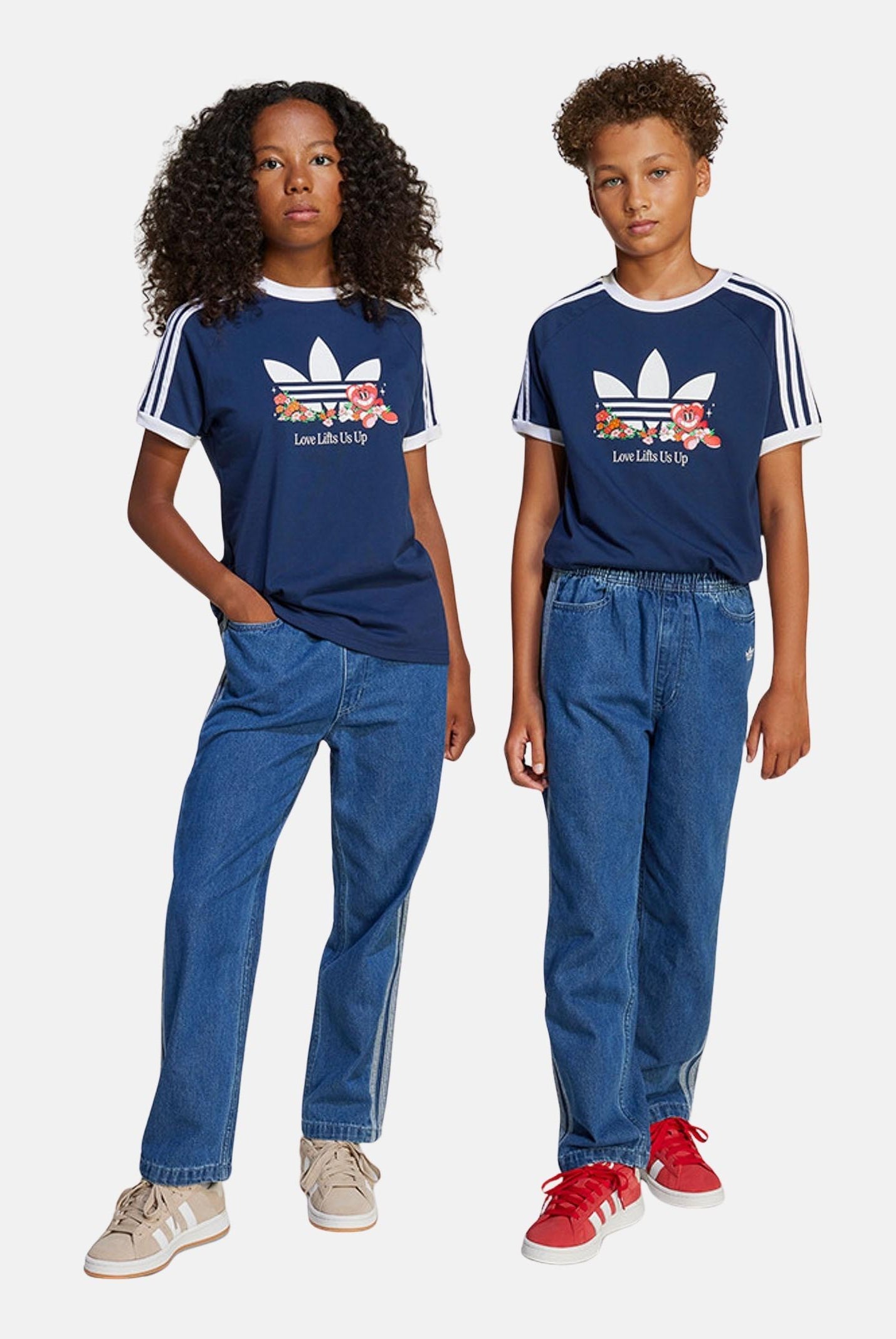 ADIDAS ORIGINALS Jeans in denim chiaro per bambino e bambina JC7877 ADIDAS ORIGINALS