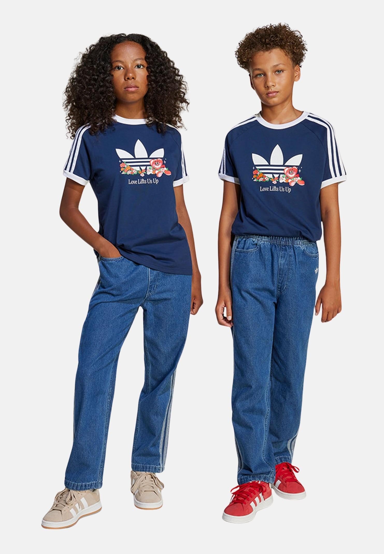 ADIDAS ORIGINALS Jeans in denim chiaro per bambino e bambina JC7877 ADIDAS ORIGINALS