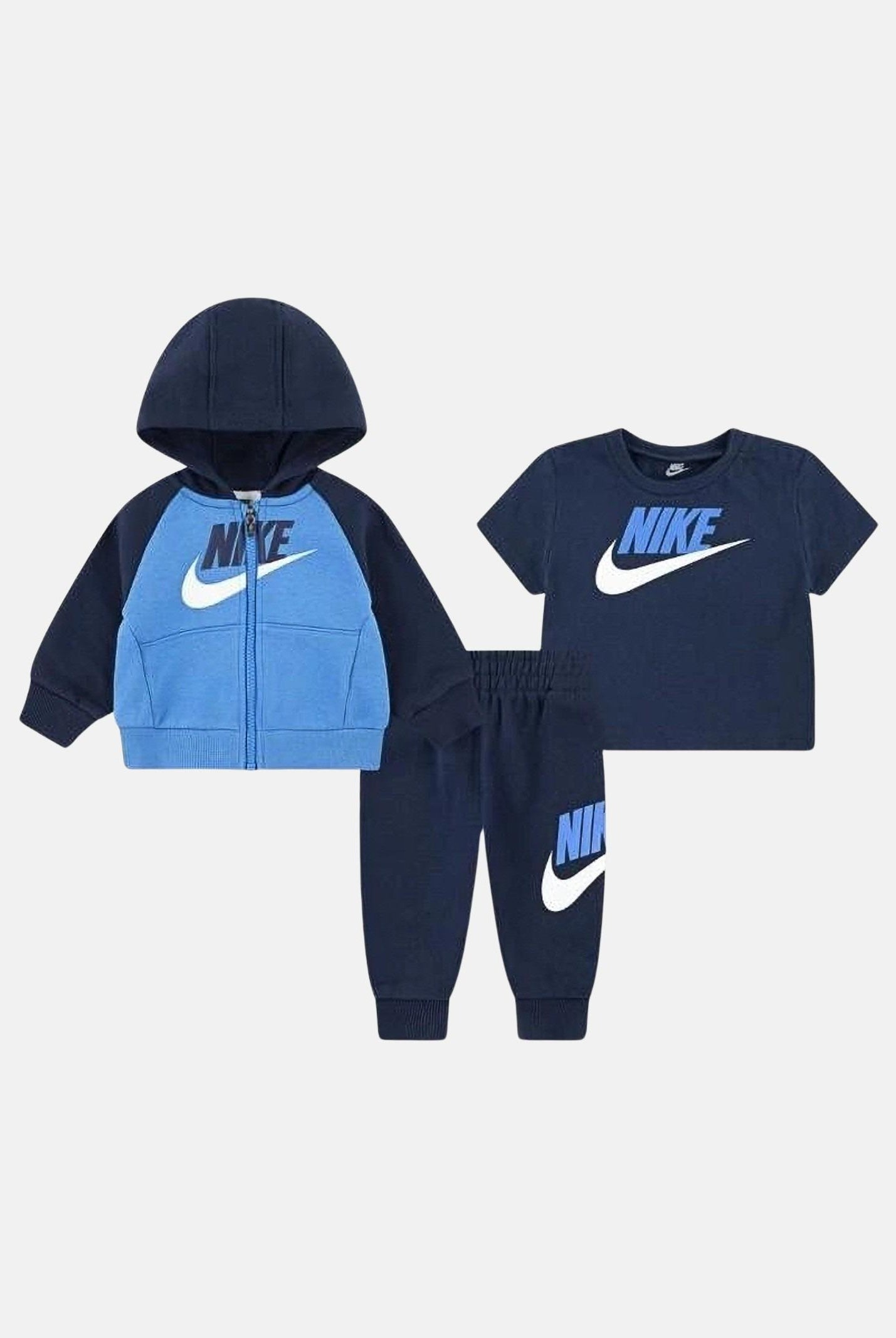 NIKE Tuta 3 pezzi blu da neonato 56N341 U90 NIKE