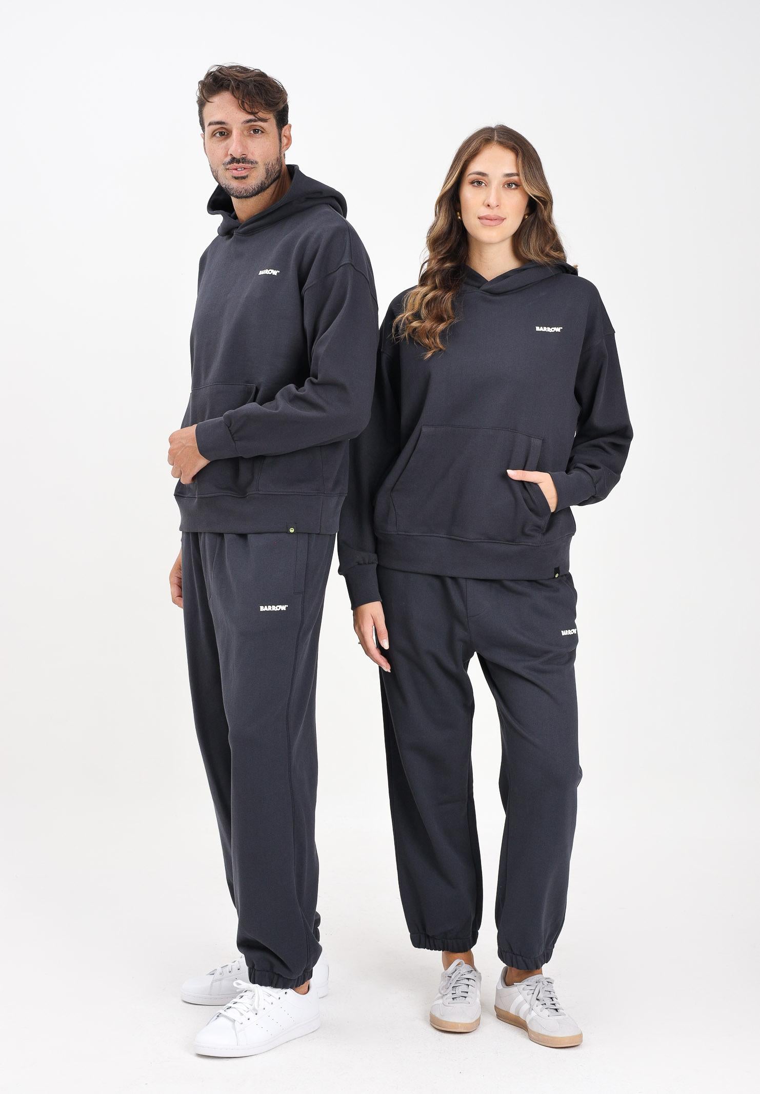 BARROW Pantalone sportivo grigio per uomo e donna con logo F5BWUAFP071 251 BARROW