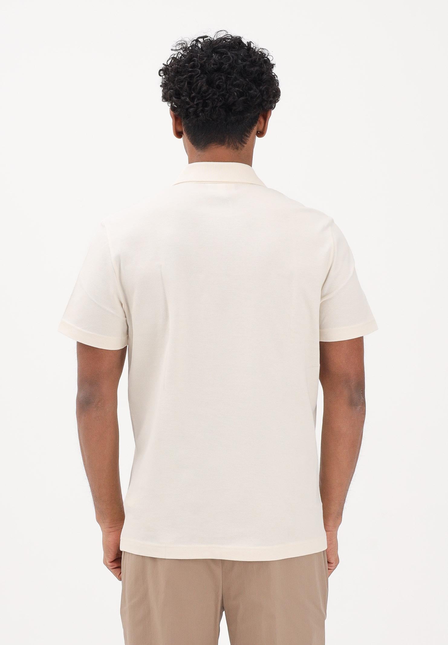 LACOSTE Polo a manica corta beige da uomo con motivo color block PH0895 3RR LACOSTE