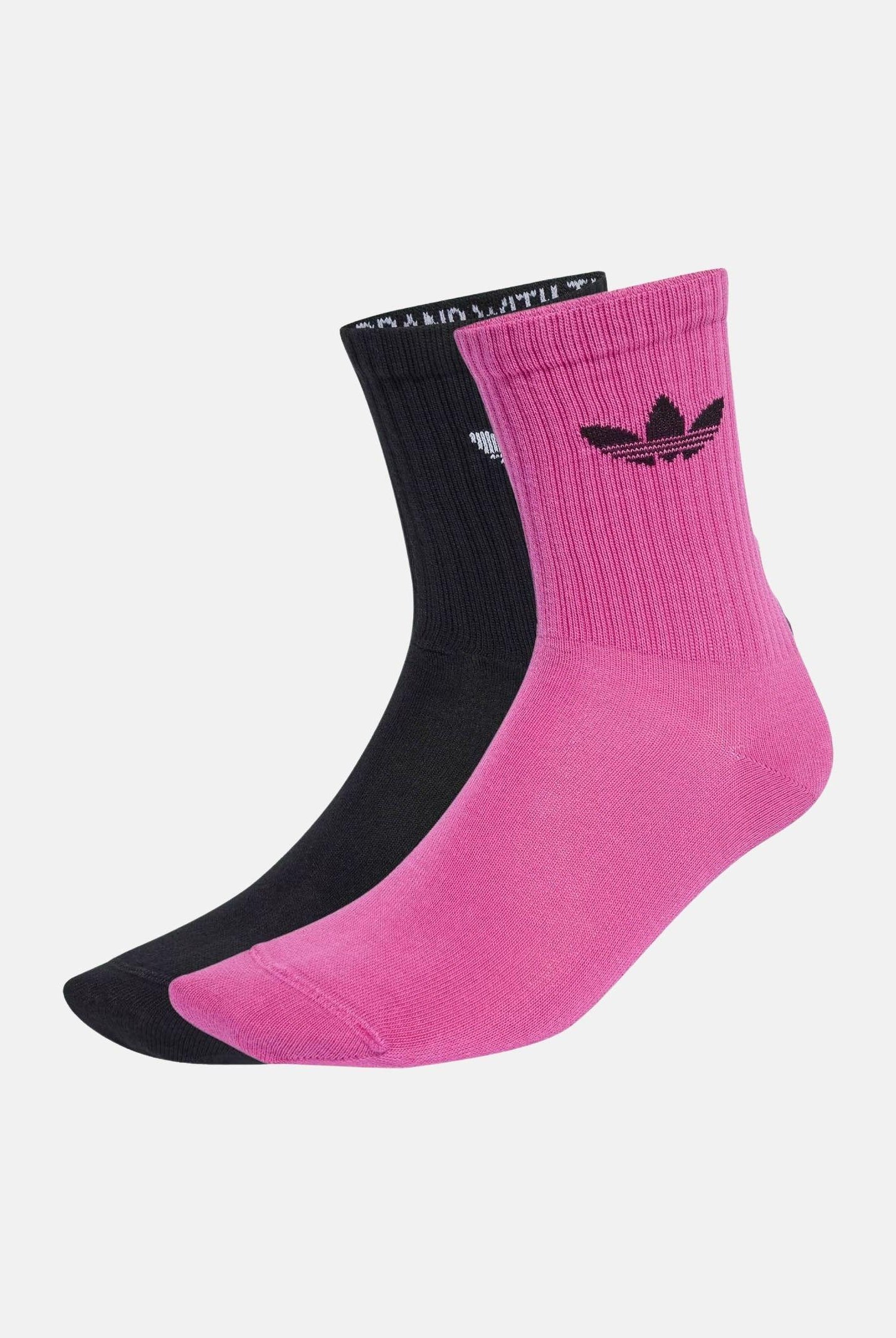 ADIDAS ORIGINALS Calzini (2paia) Ruffle Crew neri e fucsia da donna JX5210 , ADIDAS ORIGINALS