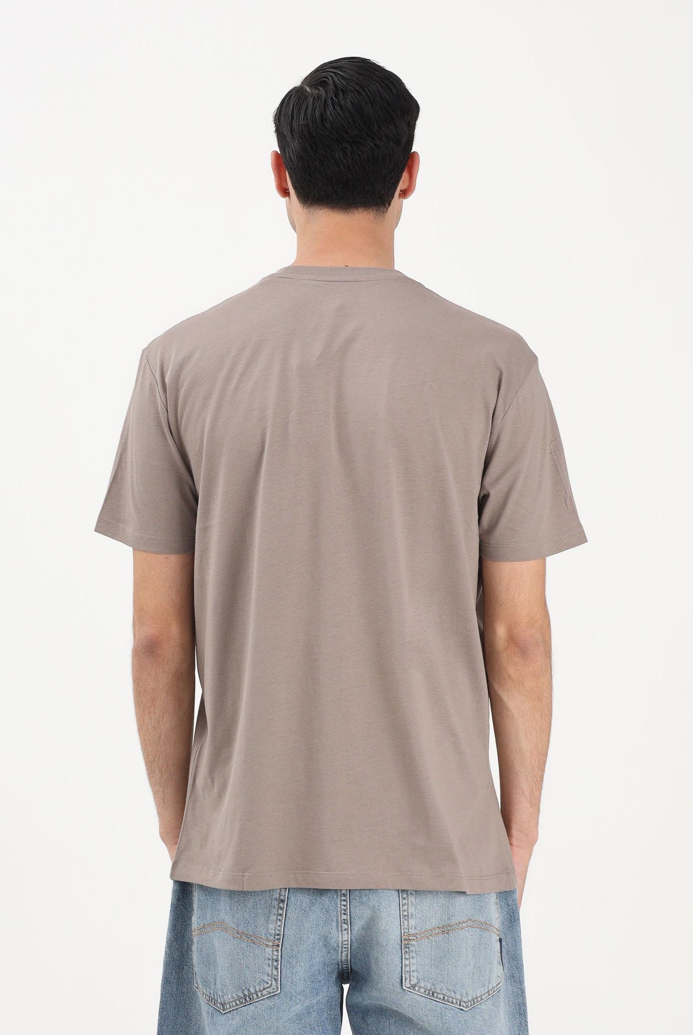 ARMANI EXCHANGE T-shirt a manica corta marrone da uomo con ricamo A|X XM001568AF10358 U6107 ARMANI EXCHANGE