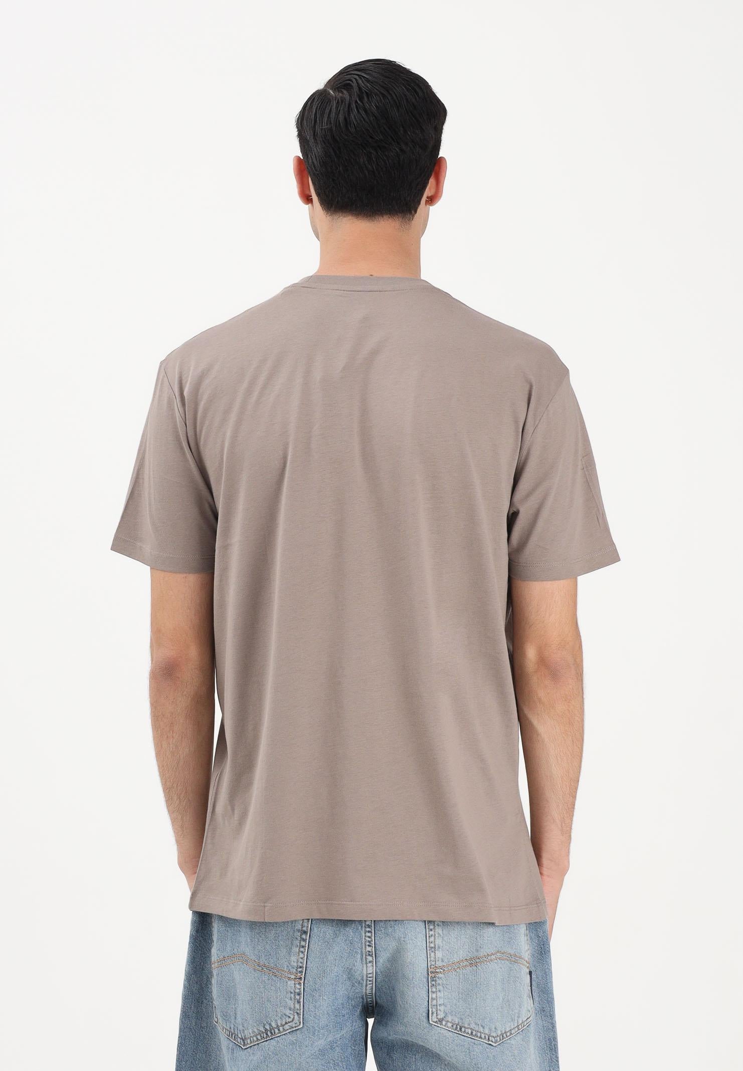 ARMANI EXCHANGE T-shirt a manica corta marrone da uomo con ricamo A|X XM001568AF10358 U6107 ARMANI EXCHANGE