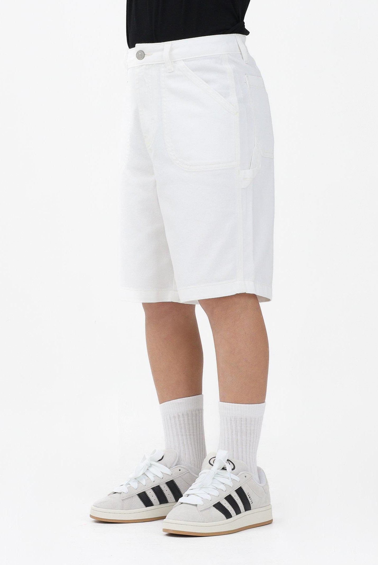 DIESEL Shorts in denim bianco per donna, ragazzi e bambini con logo J02535KXBRZ K141 DIESEL