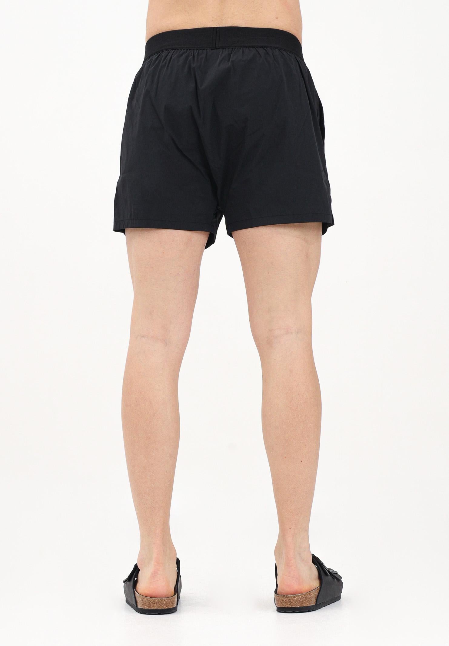 DSQUARED2 Shorts mare nero da uomo con fascia elastica logata D7B646260 001 DSQUARED2