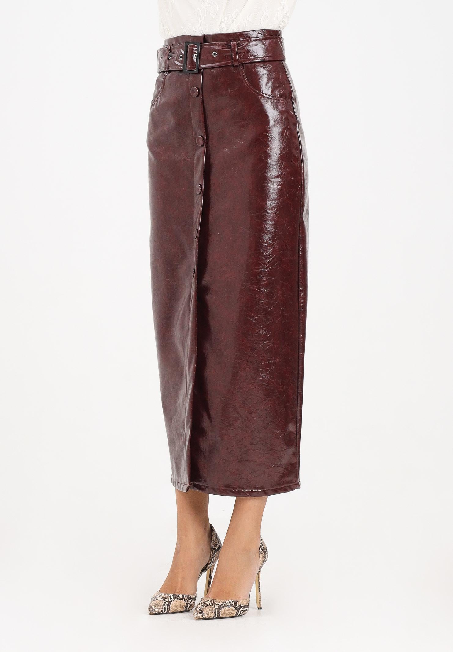 TPN Gonna midi Deming bordeaux da donna DEMING012W5 9Y TPN