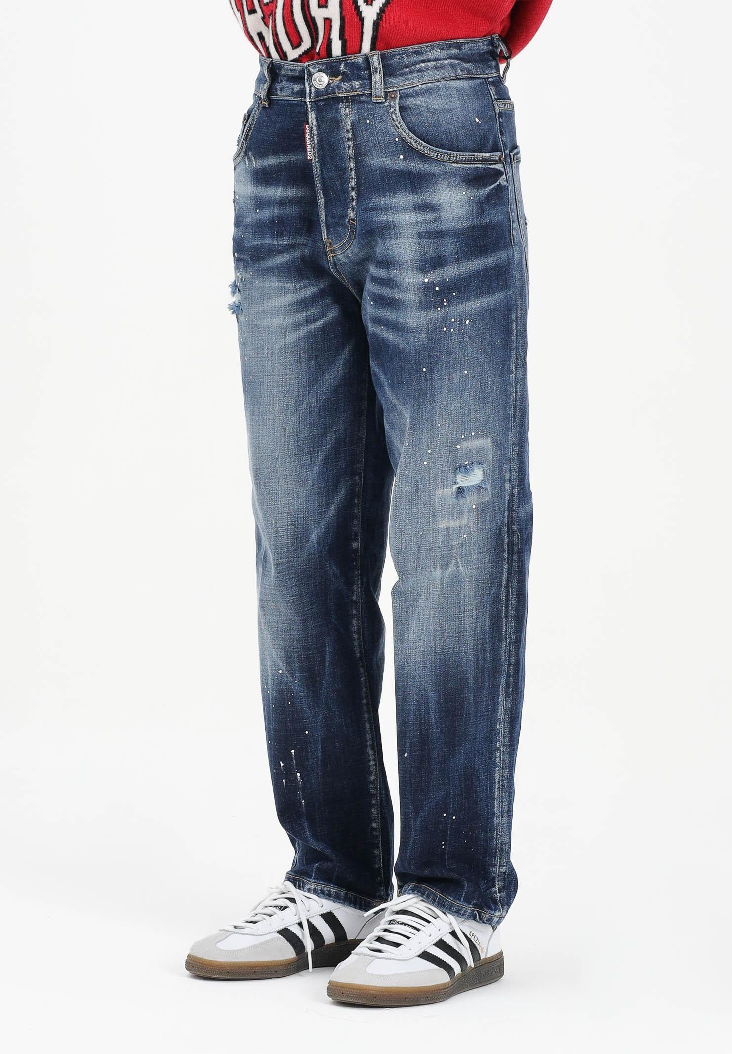 DSQUARED2 Jeans Moose Lost in denim blu per donna, ragazzi e bambini DQ3082D0AEJ DQ01 DSQUARED2