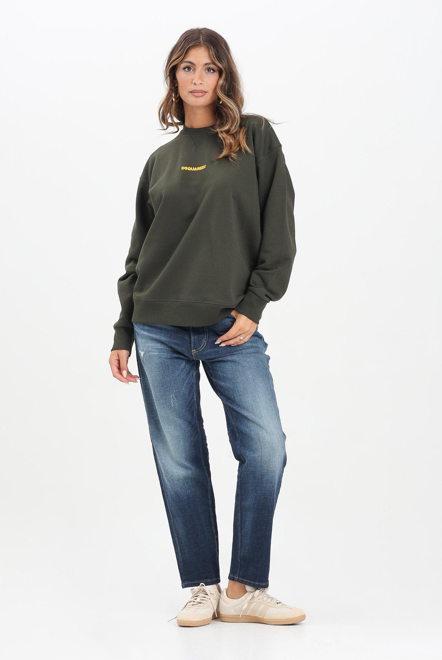 DSQUARED2 Jeans Boss 10 in denim blu per donna, ragazzi e bambini DQ2241D0AER DQ01 DSQUARED2