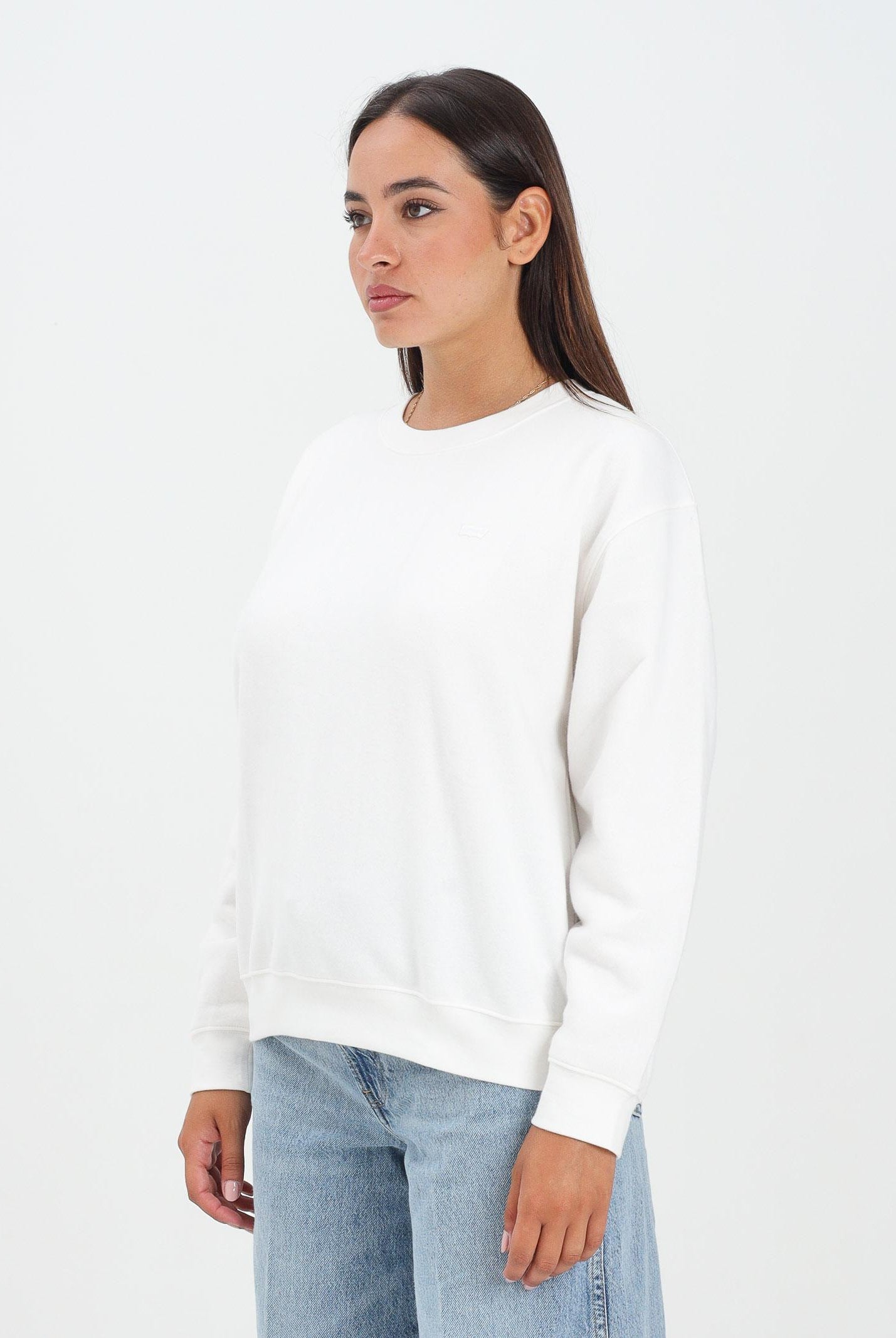 LEVI'S® Felpa girocollo Everyday bianca da donna A5942-0036 LEVI'S®