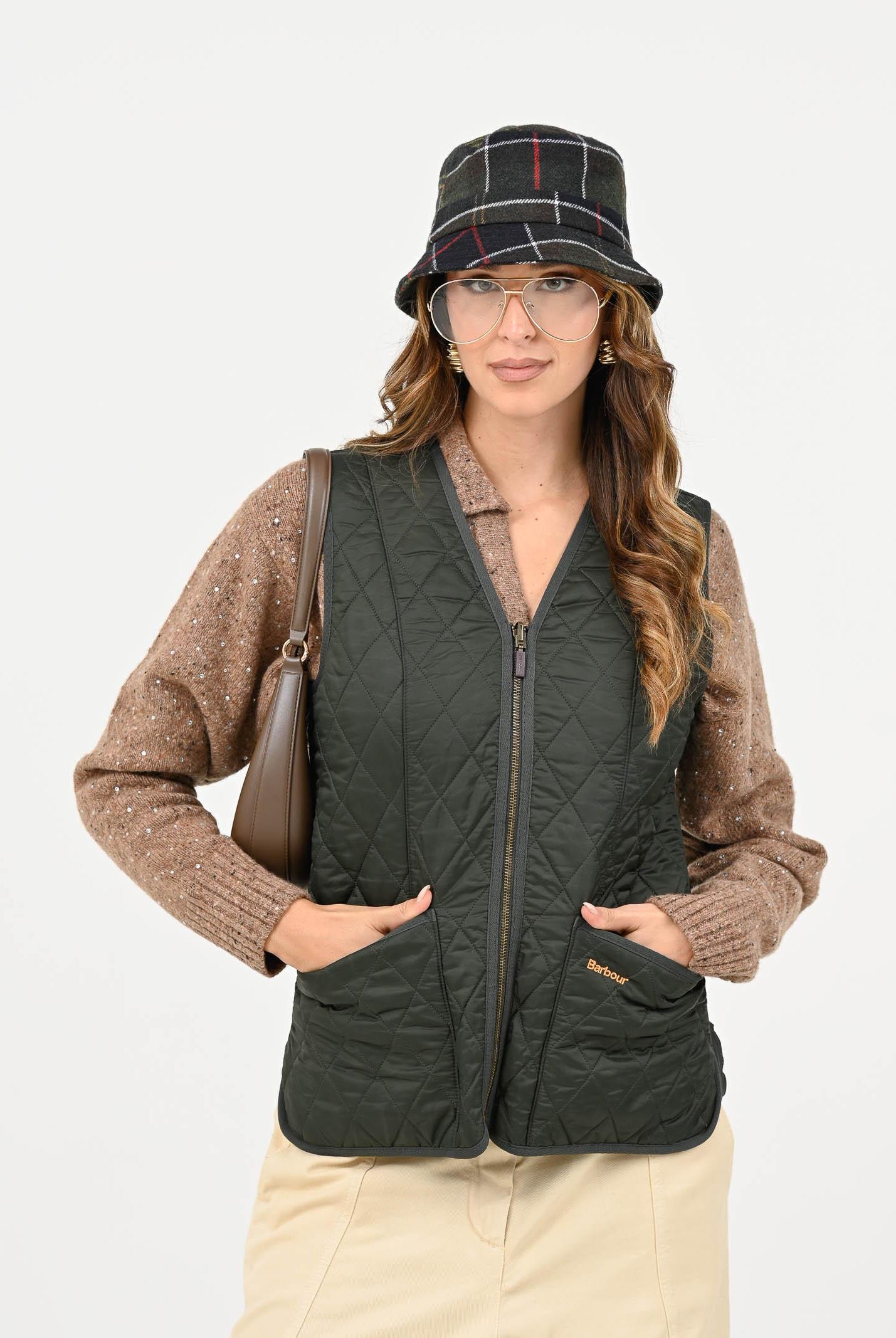 BARBOUR Smanicato Betty verde da donna da abbinare alla giacca Beadnell 252MLLI0003 OL71 BARBOUR