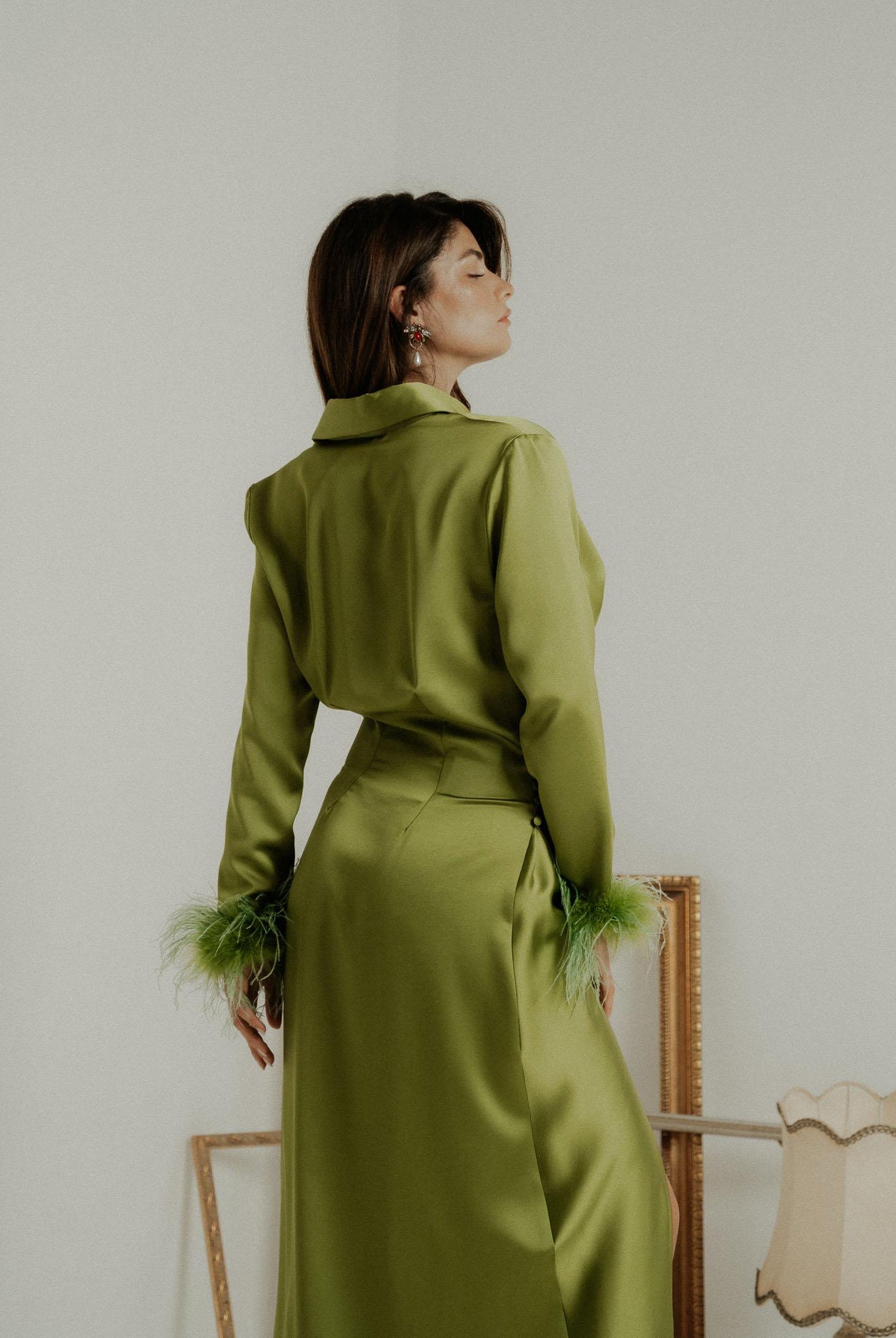 SANTAS Abito lungo DIVINE verde da donna PV2614 VE SANTAS