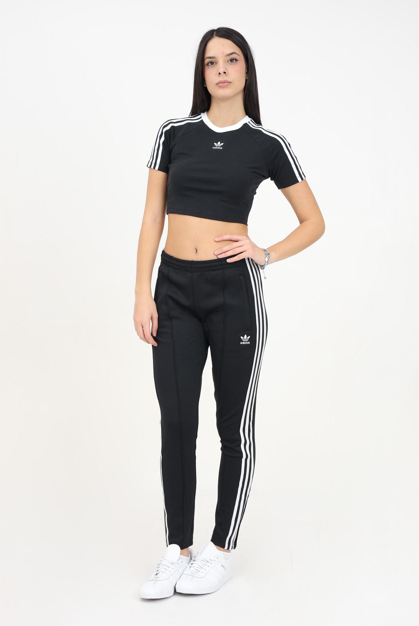 ADIDAS ORIGINALS Pantalone sportivo Adicolor SST nero da donna IK6600 . ADIDAS ORIGINALS
