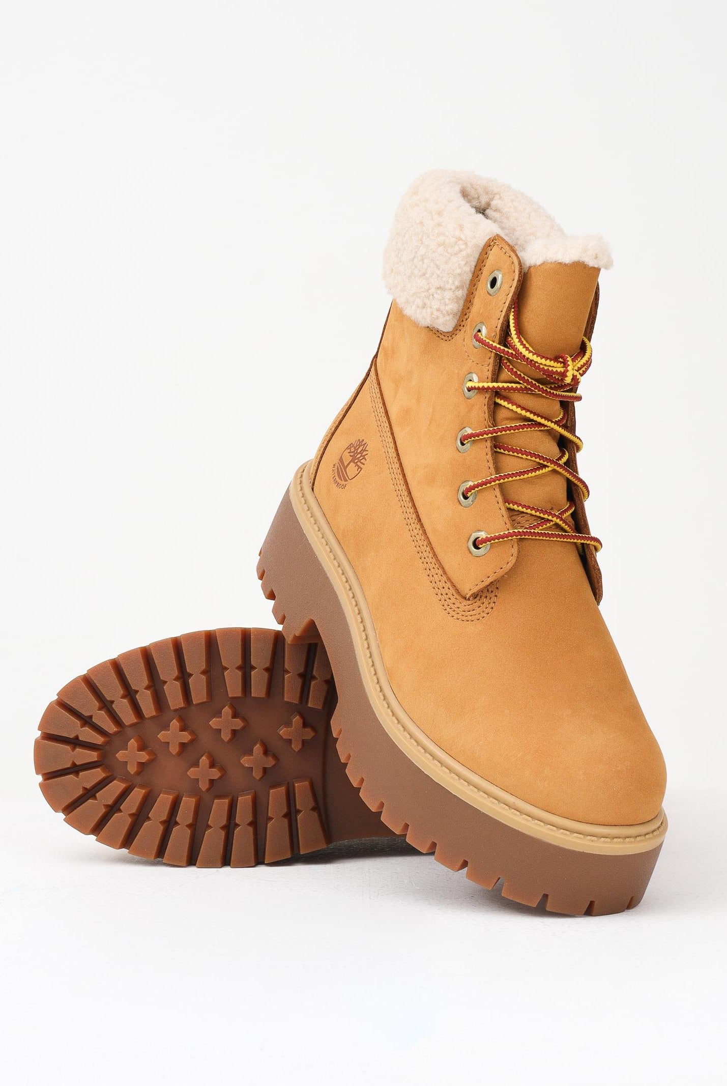 TIMBERLAND Anfibi impermeabili foderati con Plateau Stone Street gialli da donna TB0A2PU67541 . TIMBERLAND