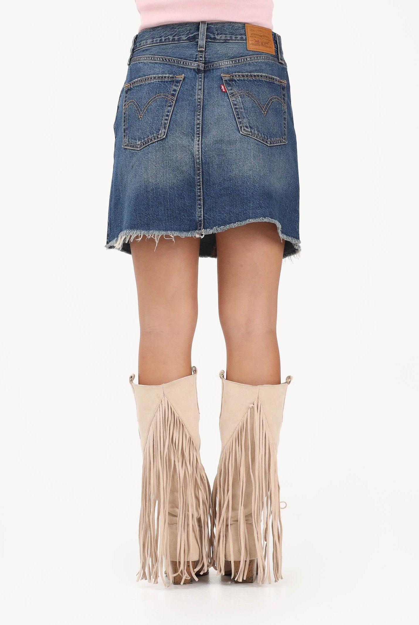 LEVI'S Gonna corta Deconstructed in denim blu da donna 005LW-0006 . LEVI'S®