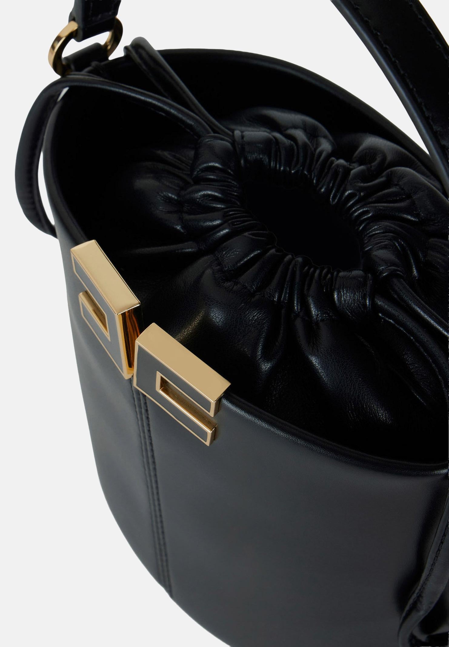 ELISABETTA FRANCHI Borsa a secchiello nera da donna BS92A61E2 110 ELISABETTA FRANCHI