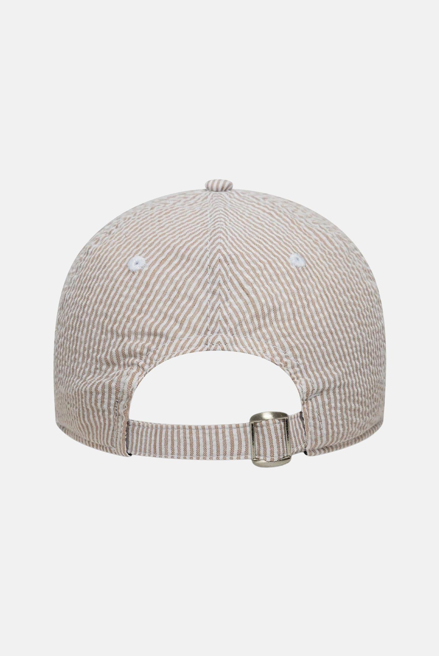 NEW ERA Cappello con visiera 9TWENTY Athletics MLB Seersucker beige per uomo e donna 60667565 . NEW ERA