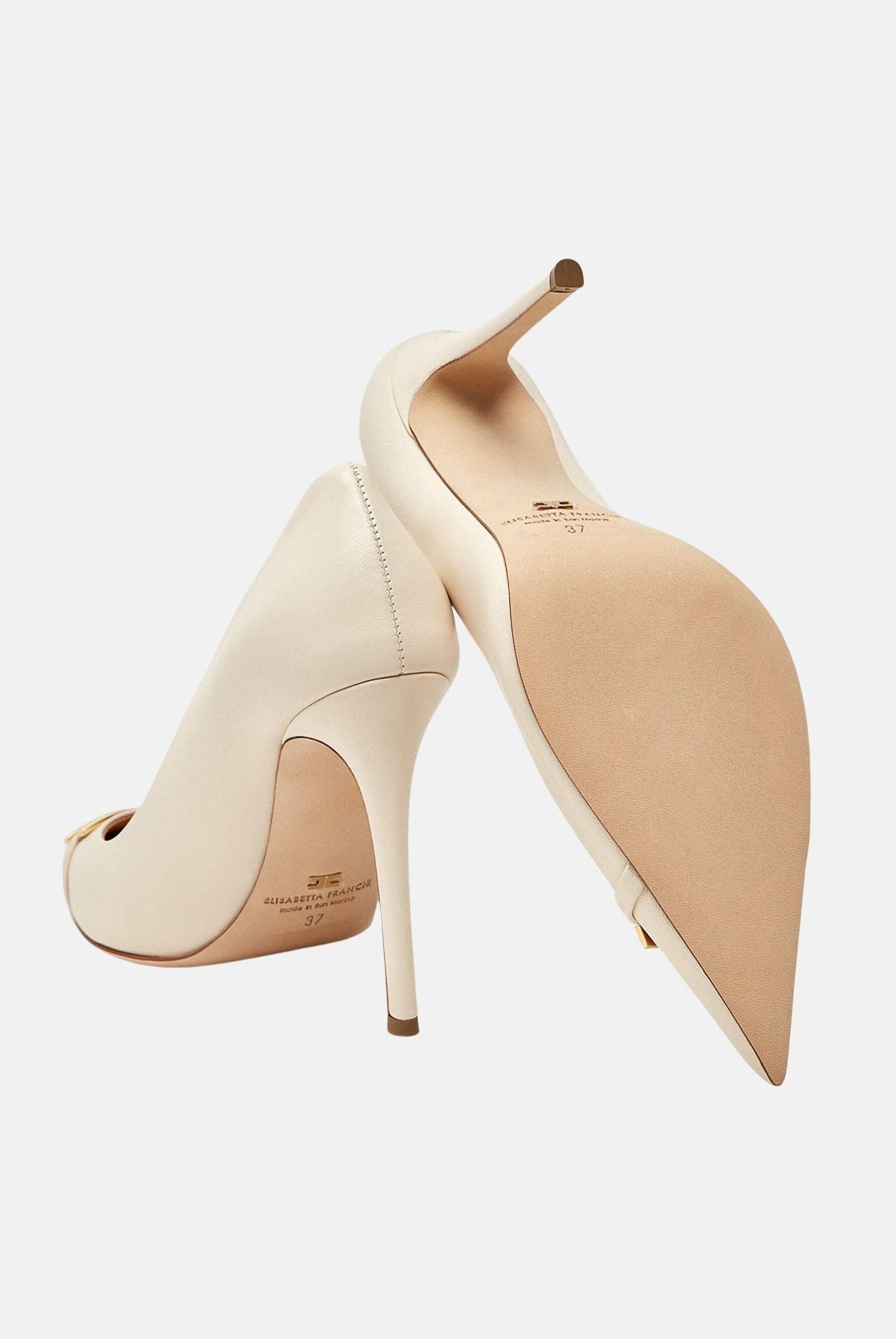 ELISABETTA FRANCHI Decollete burro da donna con dettaglio logo SA15L61E2 193 ELISABETTA FRANCHI