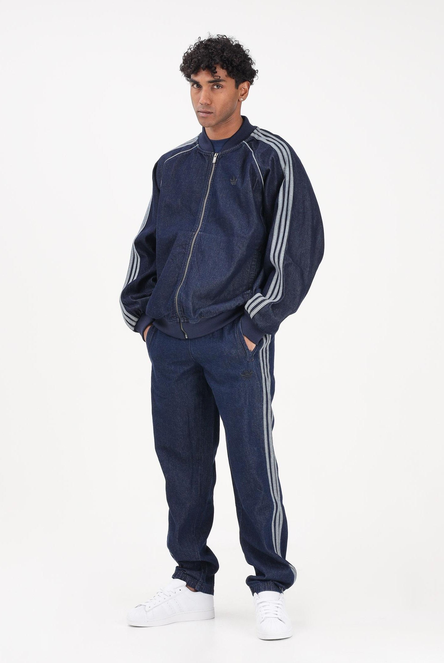 ADIDAS ORIGINALS Jeans Adidas Adicolor Loose in denim blu da uomo JX6459 . ADIDAS ORIGINALS
