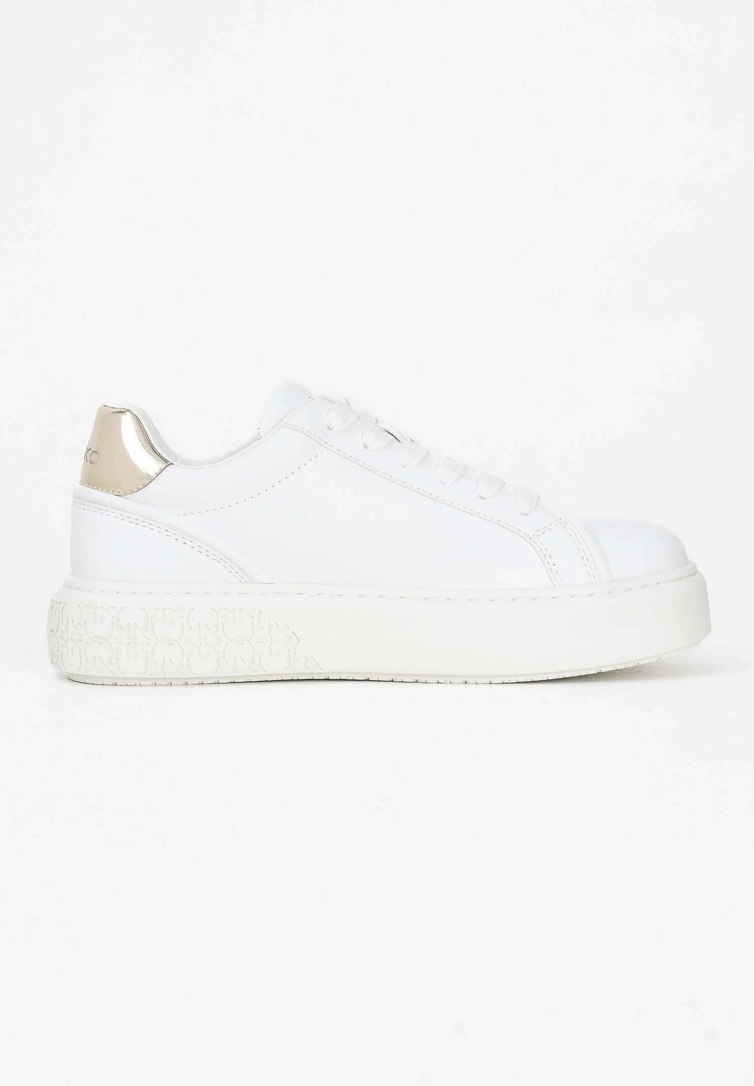 PINKO Sneakers bianche da donna con logo Pinko Love Birds SS0041P087Z1B PINKO