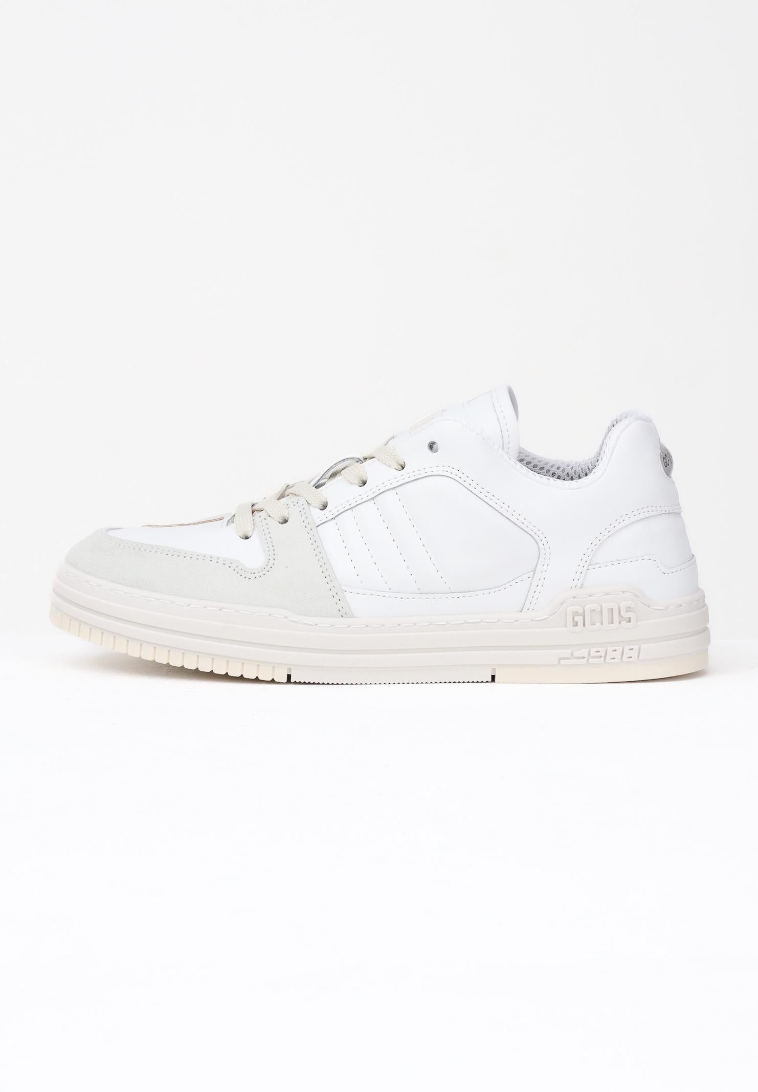 GCDS Sneakers bianche da uomo con logo GCU1008 318 GCDS