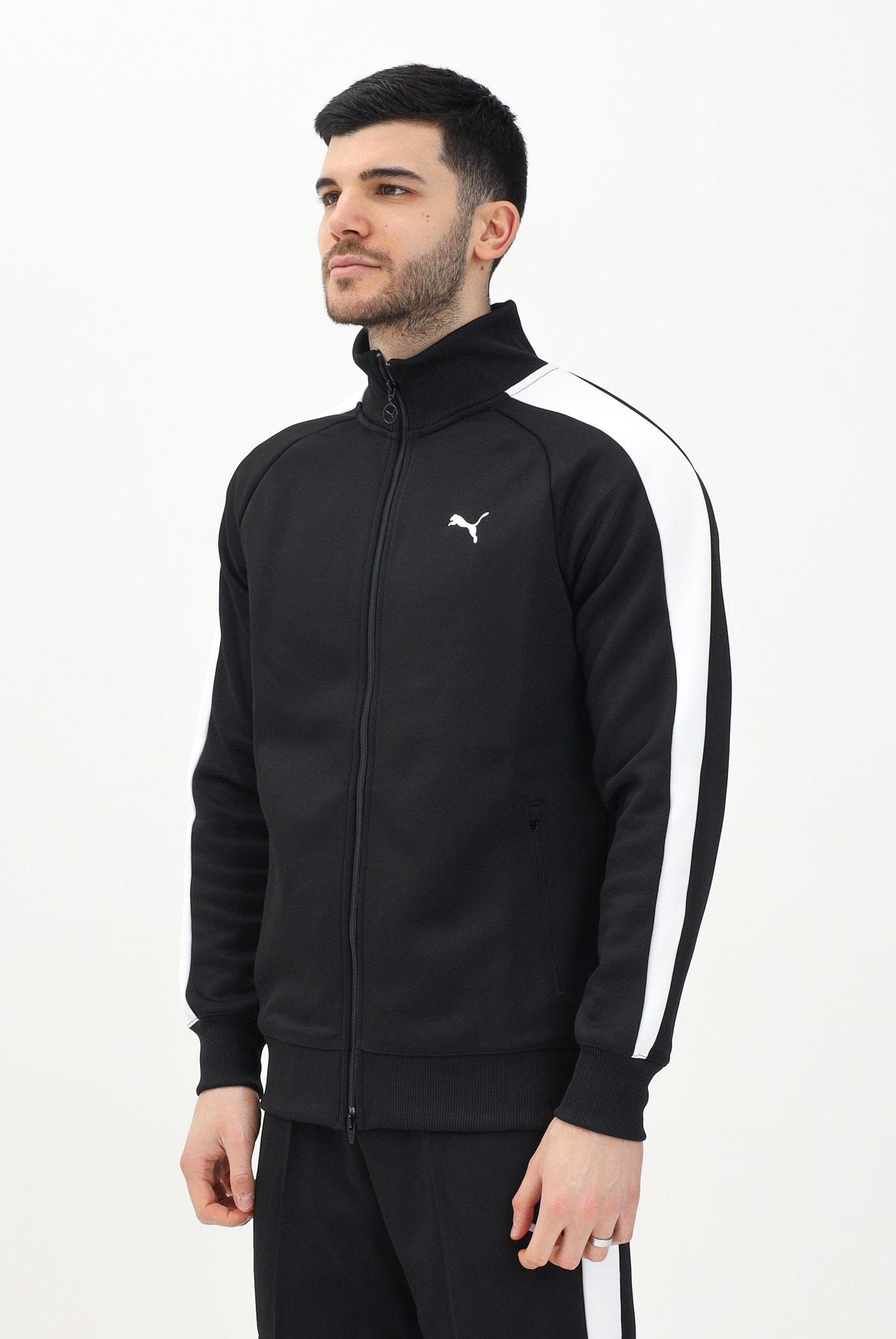 PUMA Felpa con zip T7 ALWAYS ON nera da uomo 629587 01 PUMA