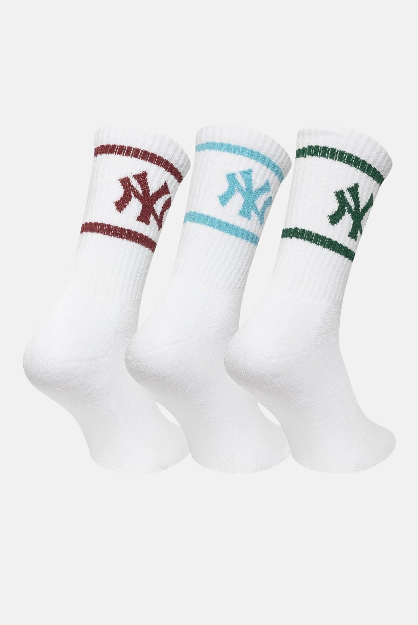 NEW ERA Calzini (3paia) New York Yankees MLB bianchi per uomo e donna 60684243 . NEW ERA