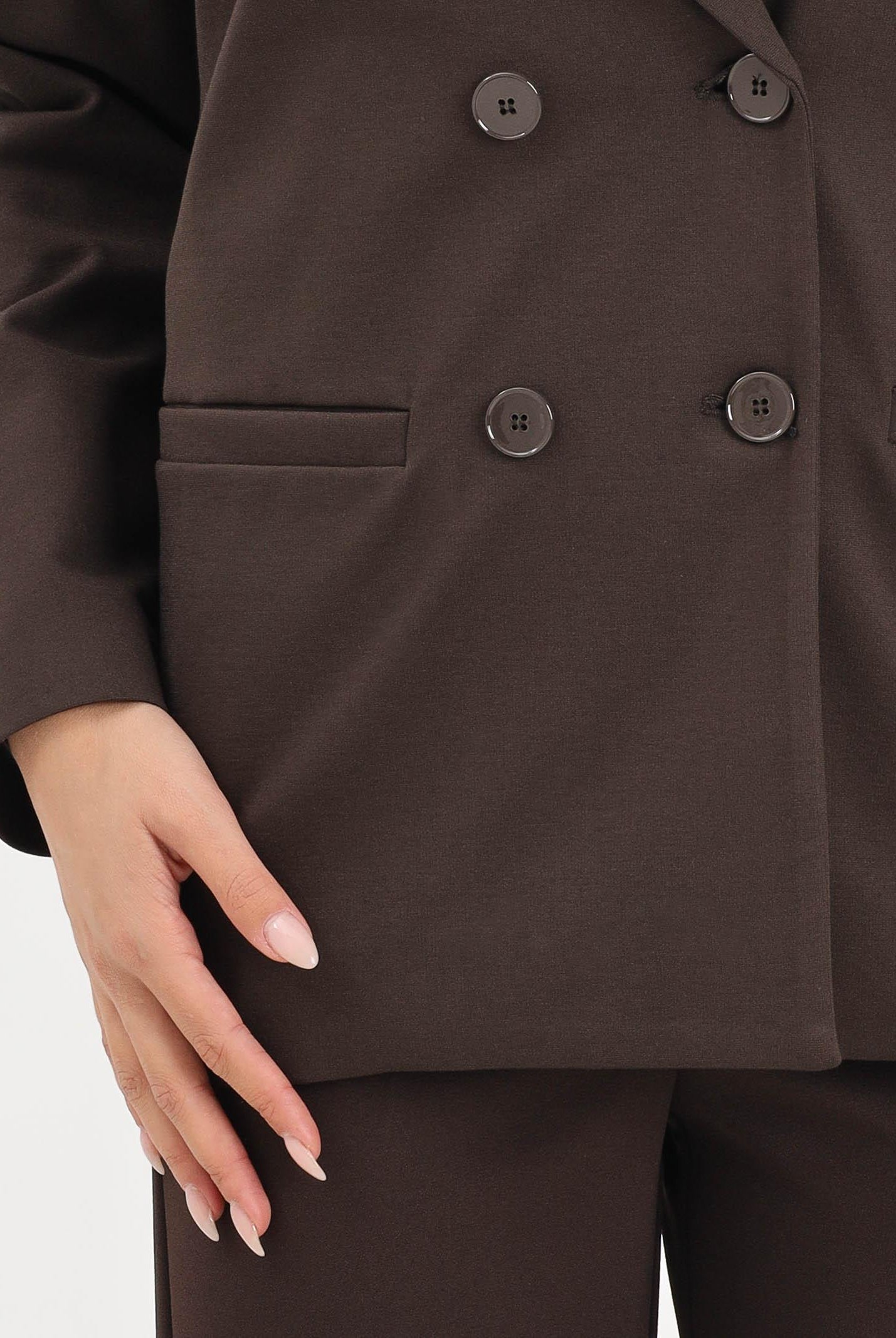 VICOLO Giacca doppiopetto marrone da donna TF0230 MA VICOLO