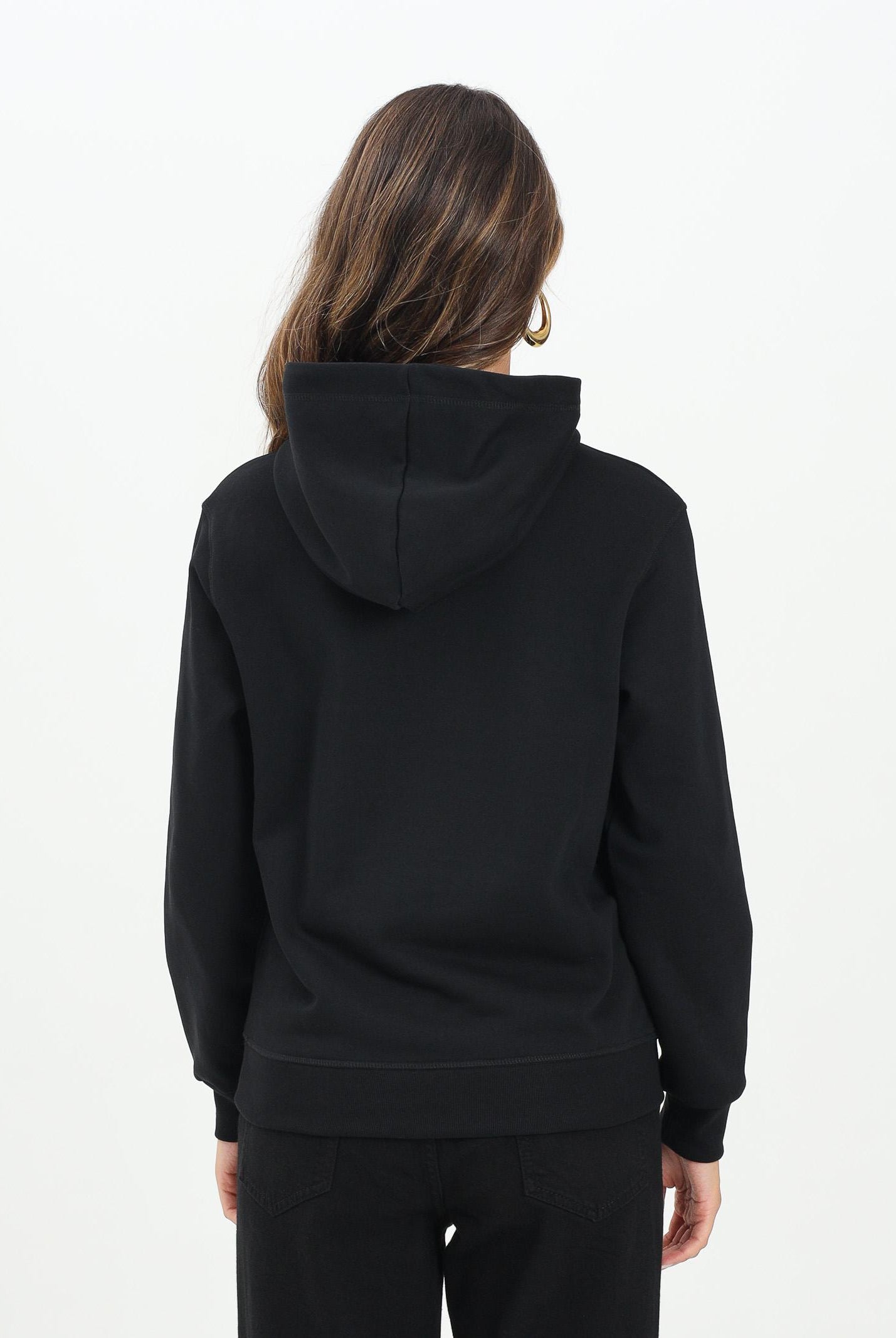 DSQUARED2 Felpa con cappuccio nera per donna, ragazzi e bambini con stampa Dsquared2 horror DQ3004D0094 DQ900 DSQUARED2