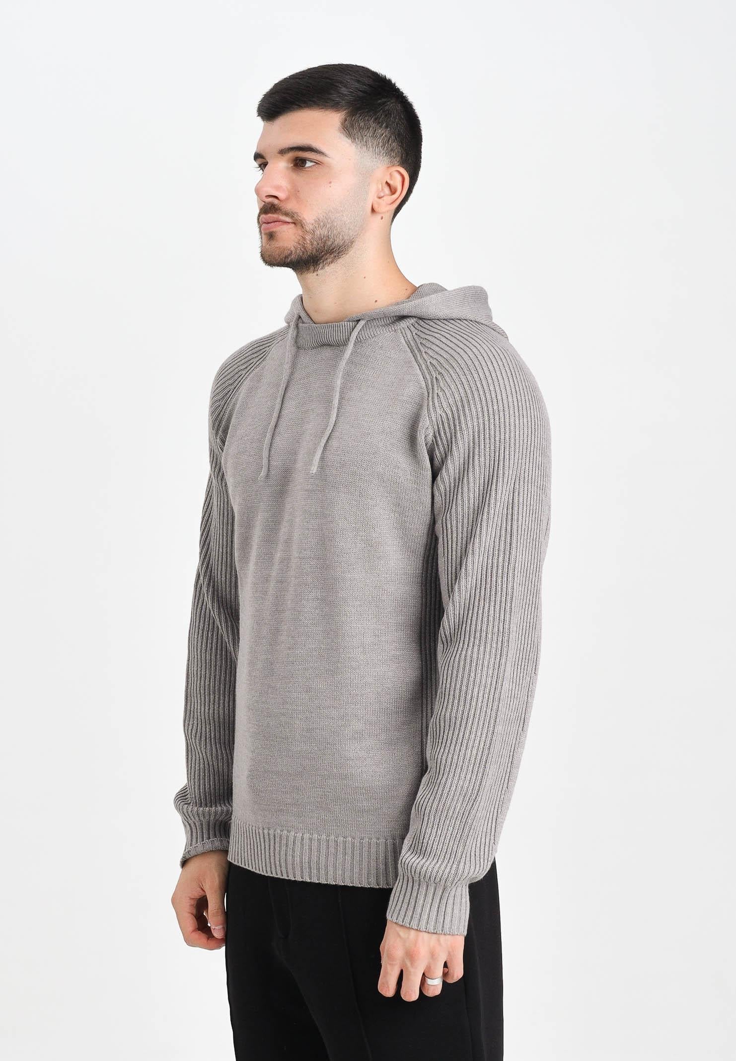 ARMANI EXCHANGE Maglioncino con cappuccio grigio da uomo XM001317AF13776 O6004 ARMANI EXCHANGE