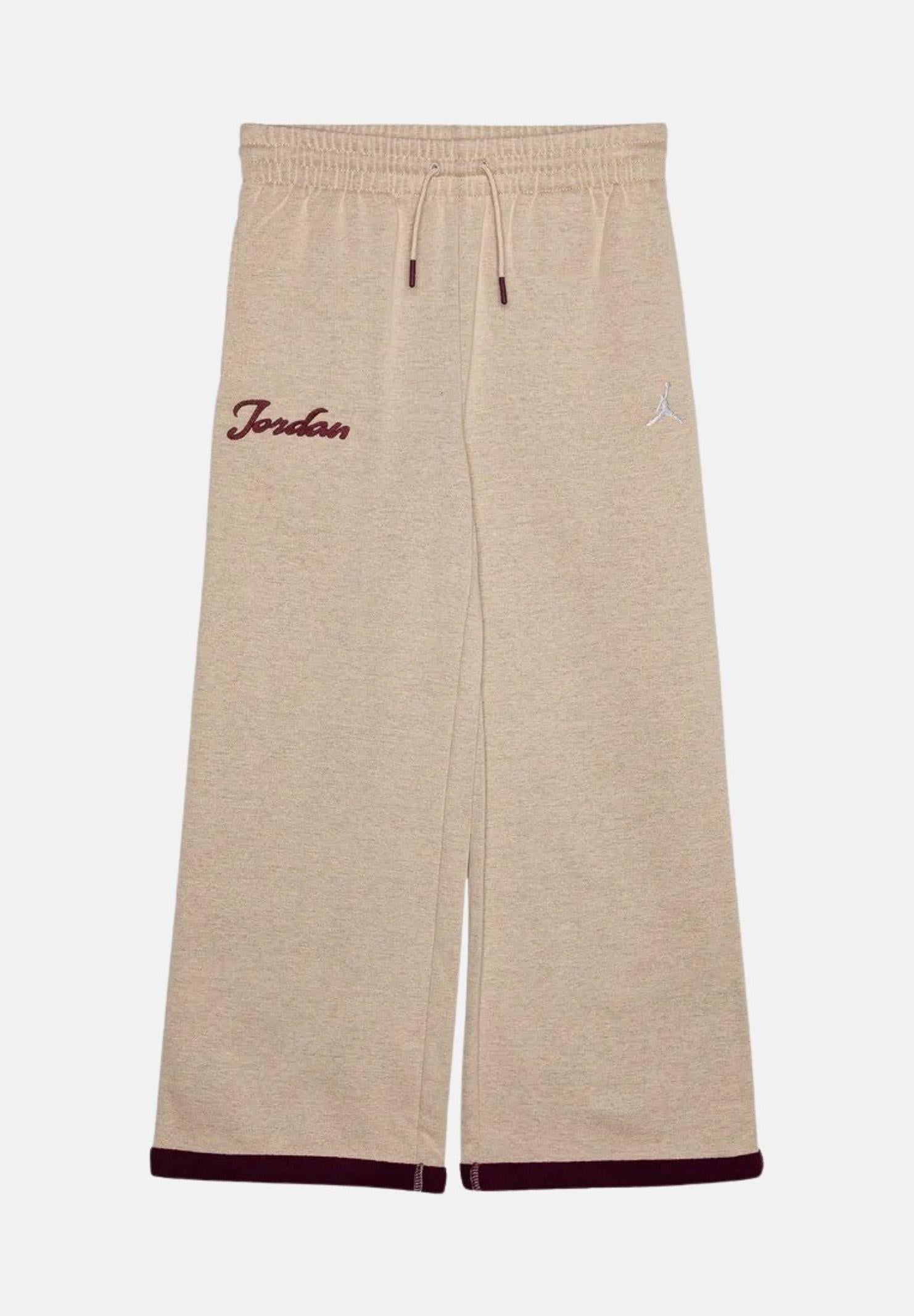 Pantalone sportivo META ENCHANTMENT COZY beige da bambina 45D520 XAE JORDAN