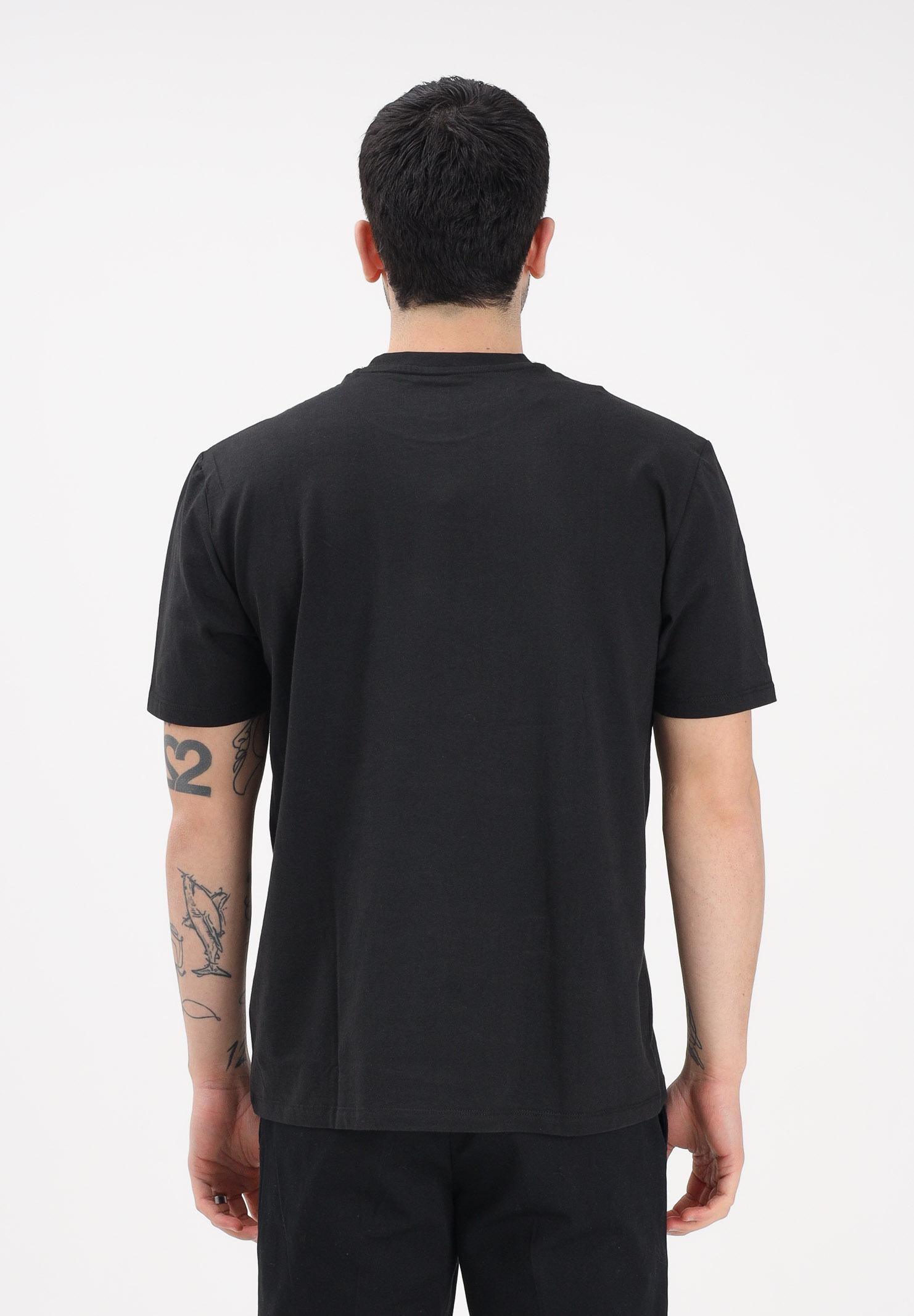 BLAUER T-shirt a manica corta FAXON nera da uomo con logo 26SBLUH02284-007480 999 BLAUER