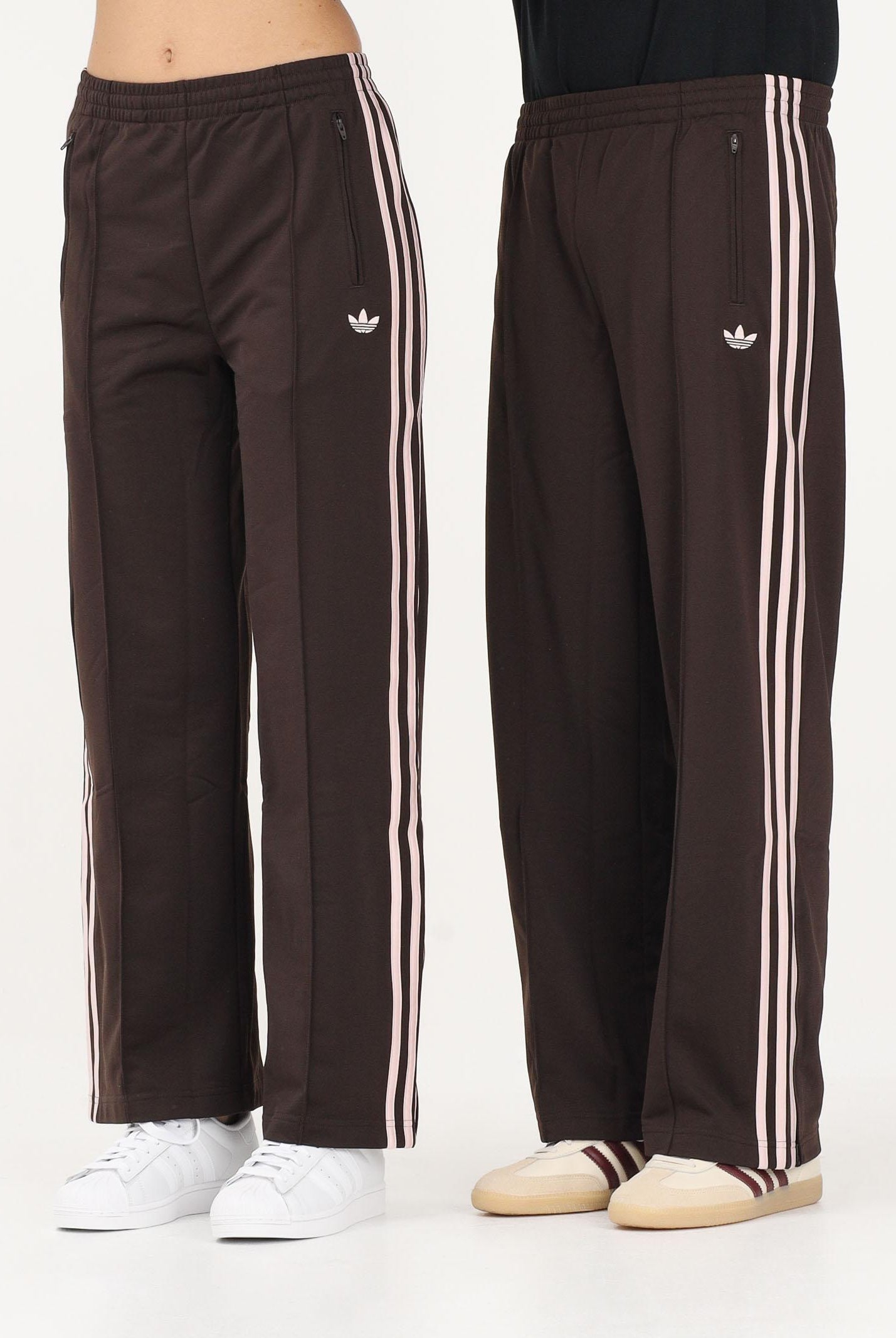 ADIDAS ORIGINALS Pantalone sportivo CLASSIC marrone e rosa per uomo e donna KD3664 . ADIDAS ORIGINALS