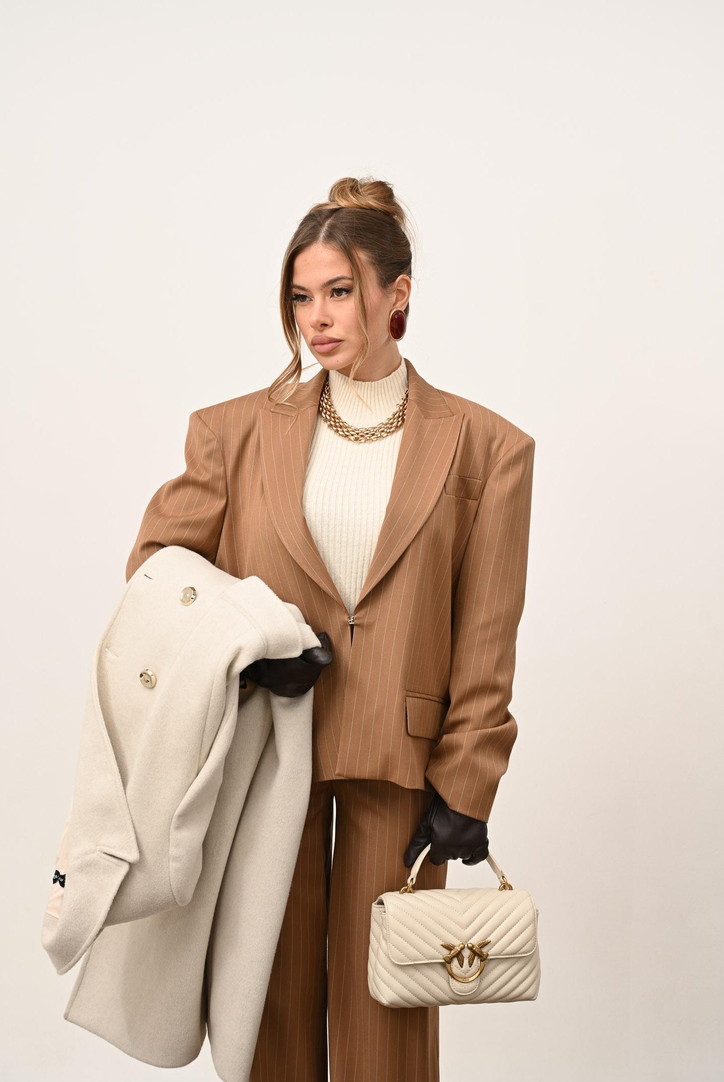 SANTAS Giacca OMBRE miele da donna PV2619 MI SANTAS