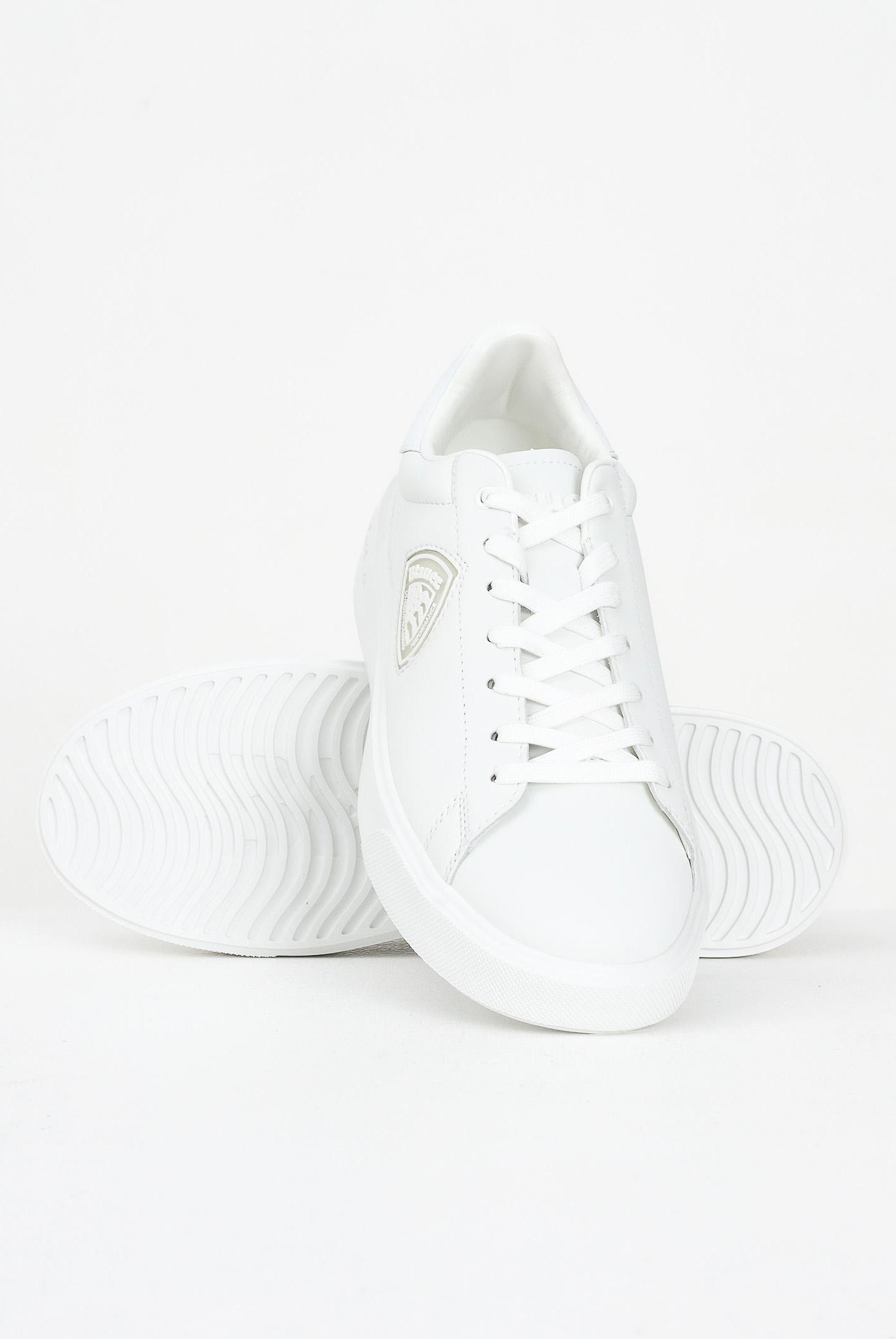 BLAUER Sneakers bianche da uomo con logo F5BUCK07LEA WHI BLAUER