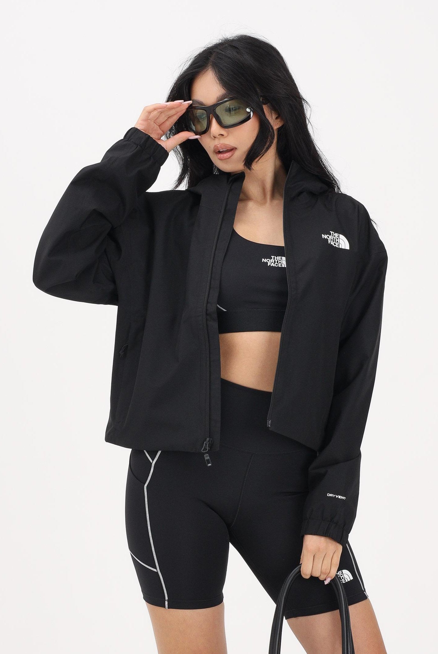 THE NORTH FACE Giacca a vento Quest DryVent™ nera da donna NF0A8G13JK31 . THE NORTH FACE