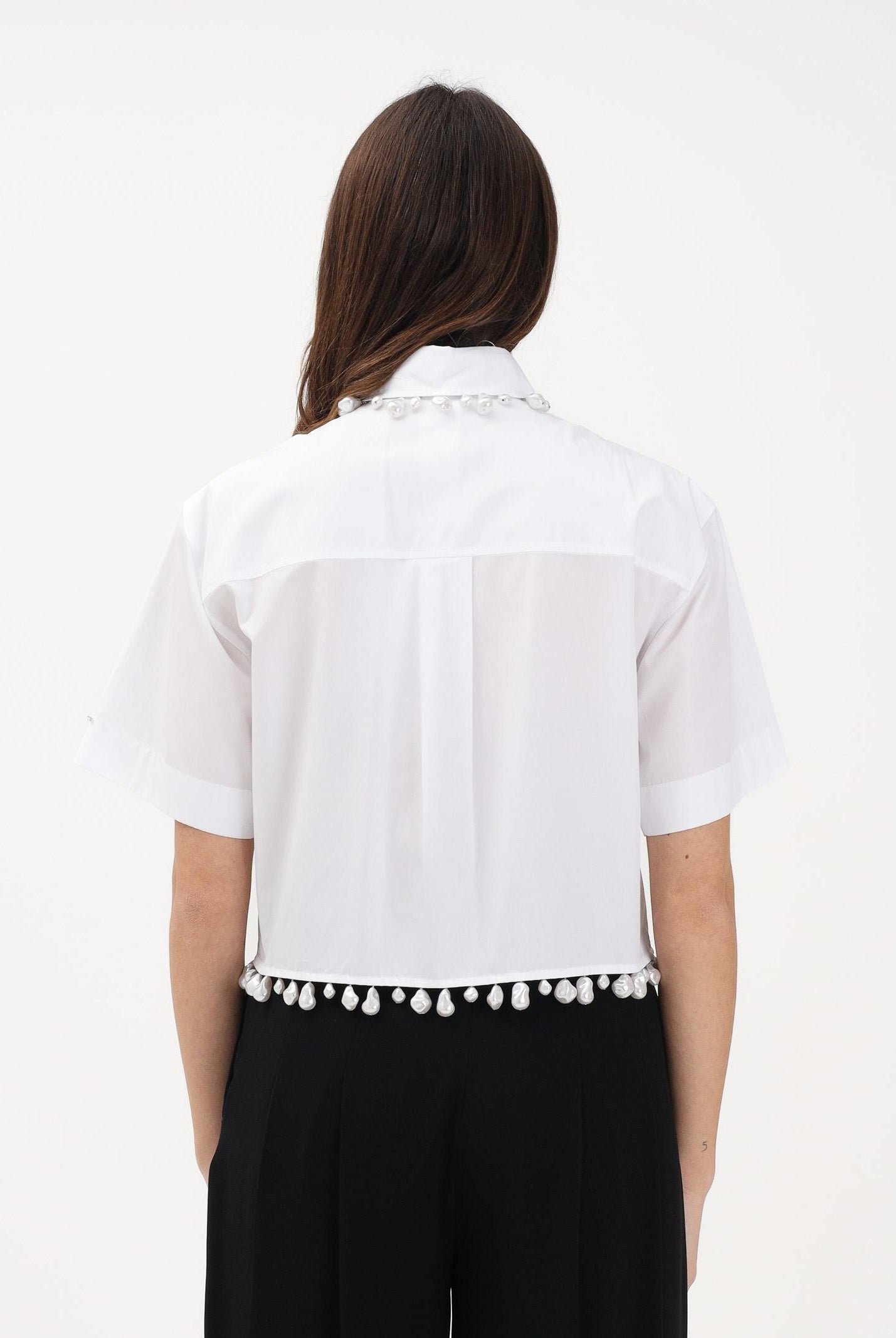 SPORTMAX Camicia a manica corta SPXCOGNAC bianca da donna 2612111072600 001 SPORTMAX