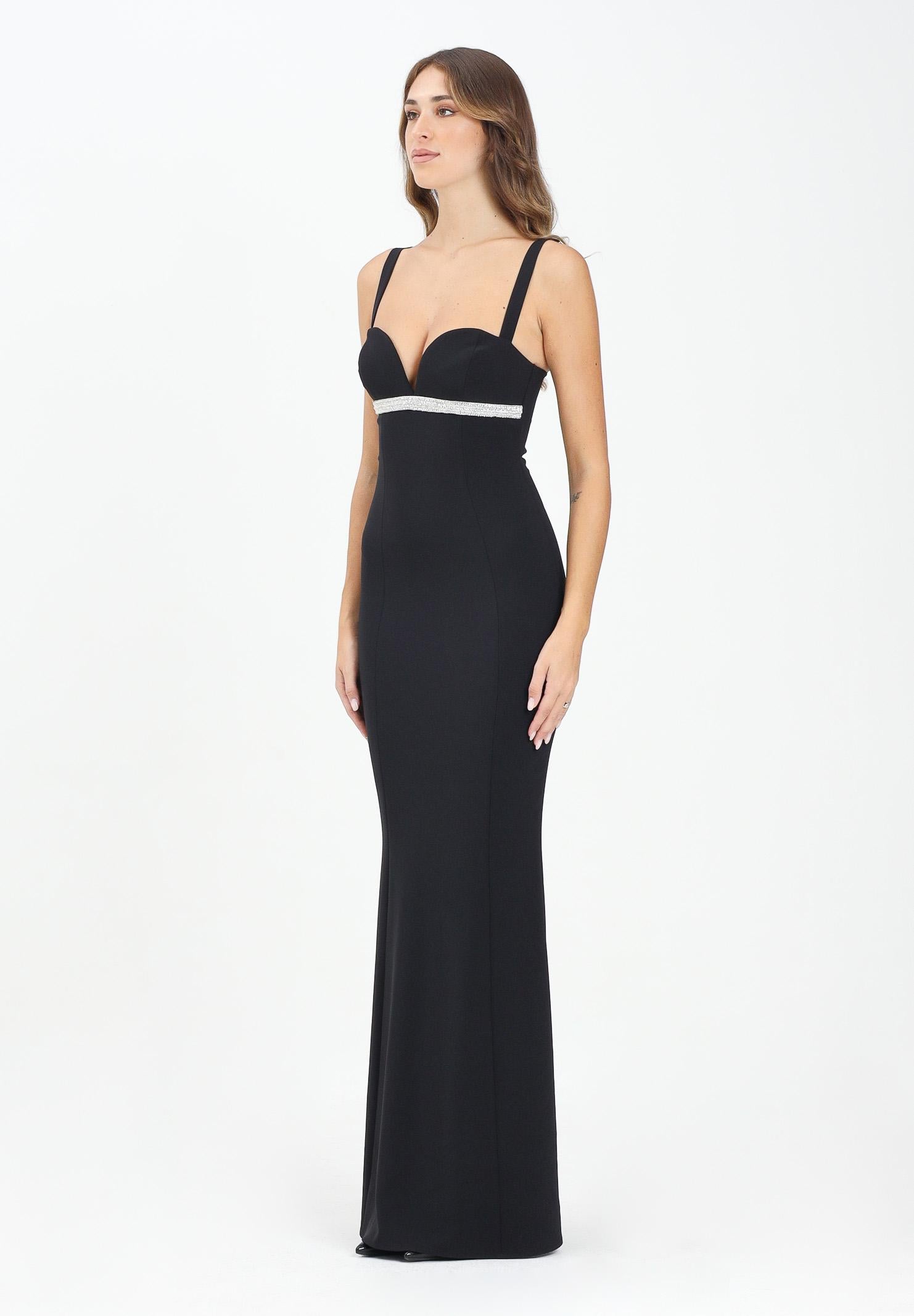 ALMA SANCHEZ Abito lungo Accadio nero da donna AS2526025TC 999 ALMA SANCHEZ