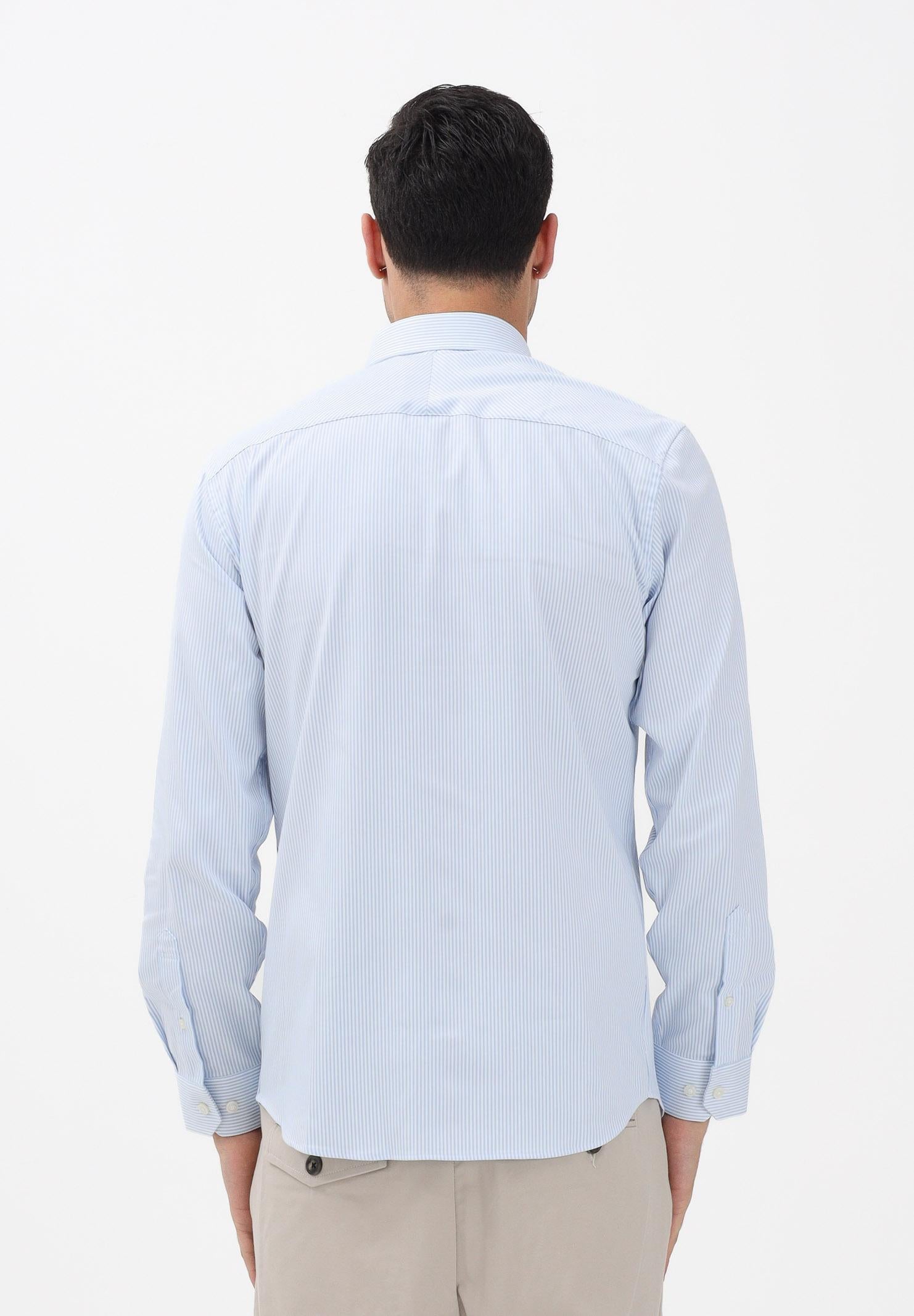 SELECTED HOMME Camicia a manica lunga bianca e azzurra da uomo con motivo a righe 16092939 CABL SELECTED HOMME