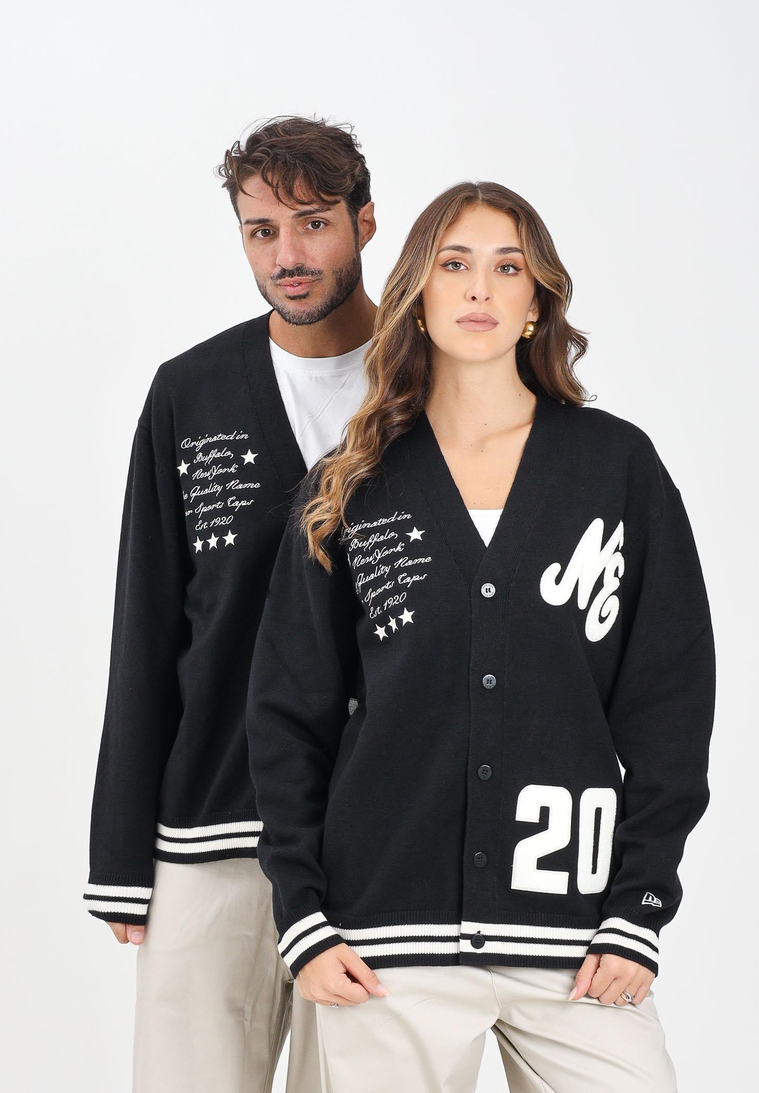 NEW ERA Cardigan New Era Knit nero per uomo e donna 60684383 NEW ERA