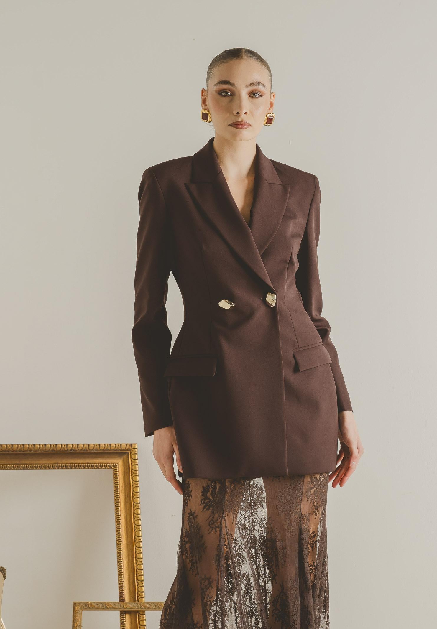 SANTAS Giacca NUIT marrone da donna PV2621 MA SANTAS